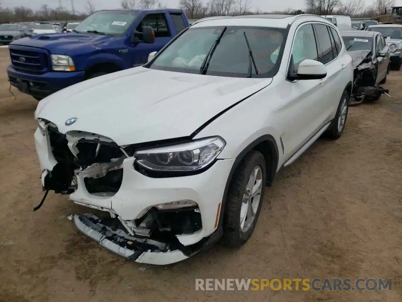 2 Photograph of a damaged car 5UXTR9C51KLR09444 BMW X3 2019