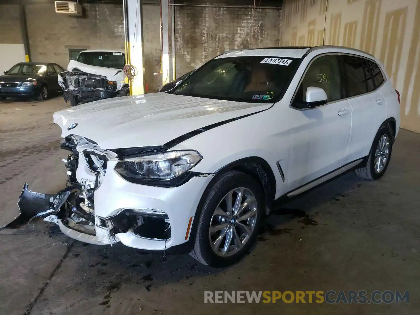 2 Фотография поврежденного автомобиля 5UXTR9C51KLR11291 BMW X3 2019