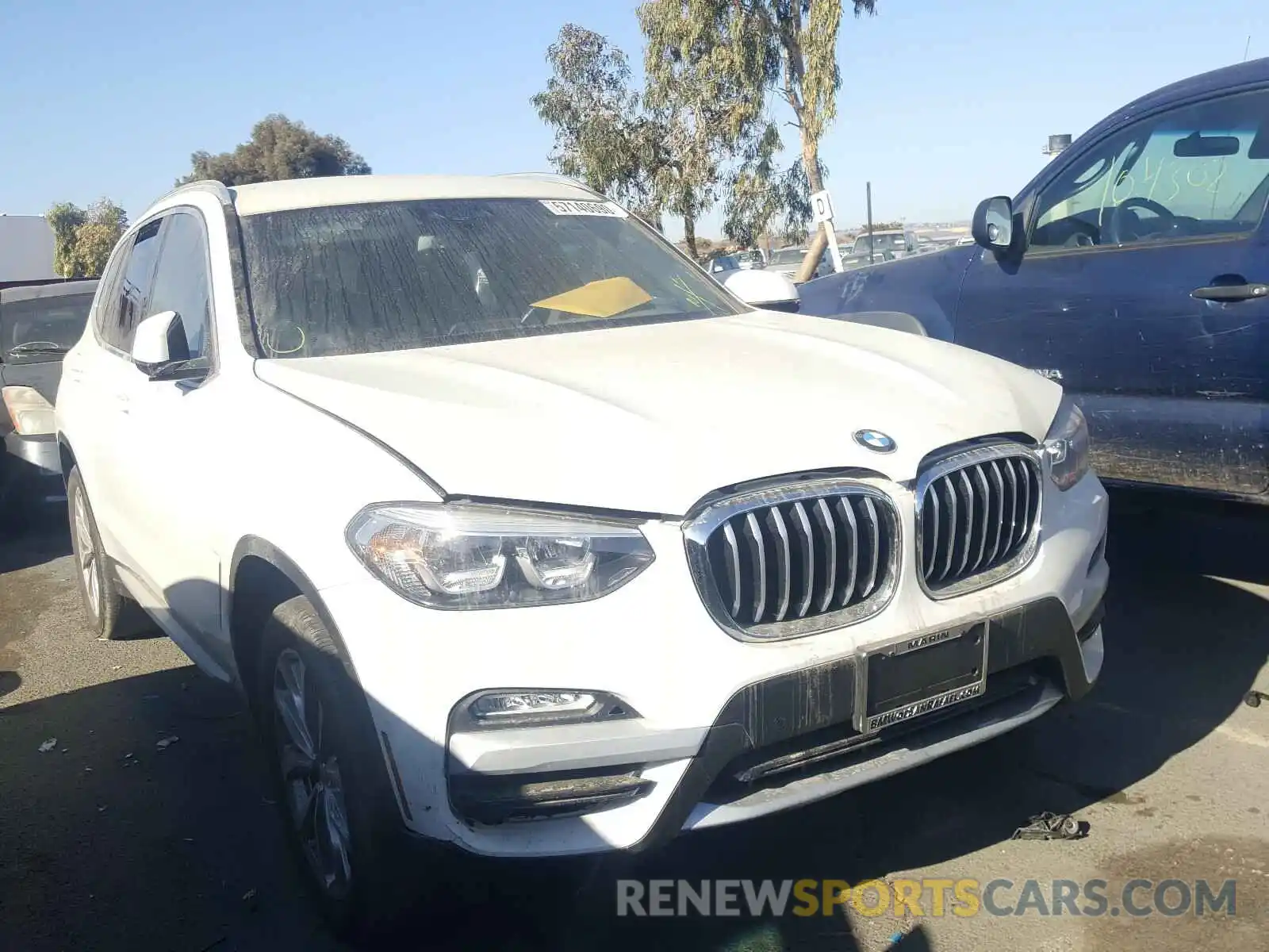 1 Photograph of a damaged car 5UXTR9C52KLE13085 BMW X3 2019