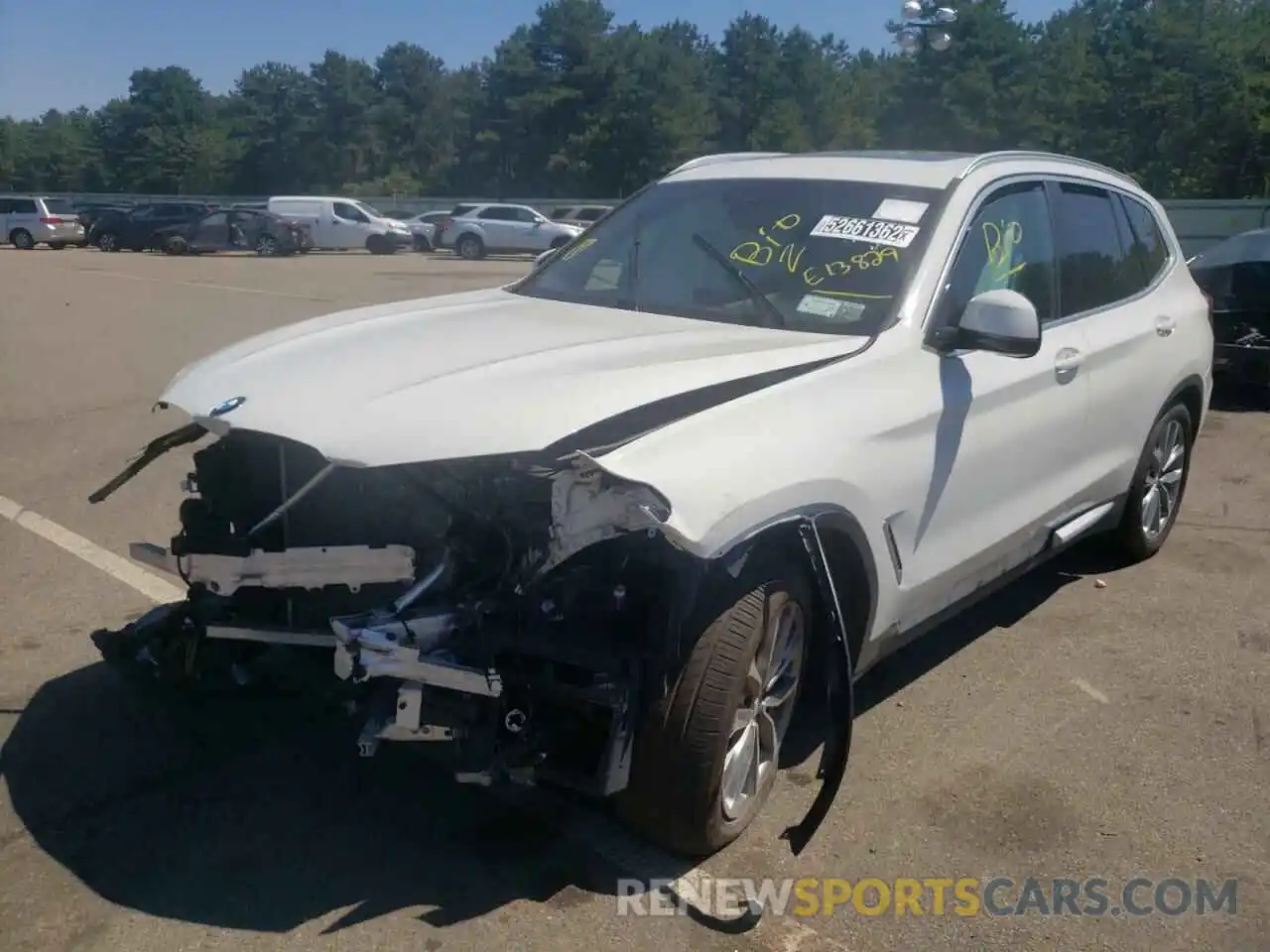 2 Photograph of a damaged car 5UXTR9C52KLE13829 BMW X3 2019