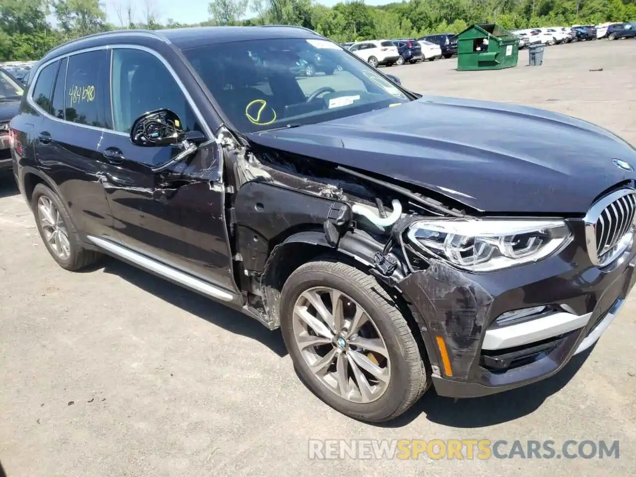 9 Photograph of a damaged car 5UXTR9C52KLP81523 BMW X3 2019