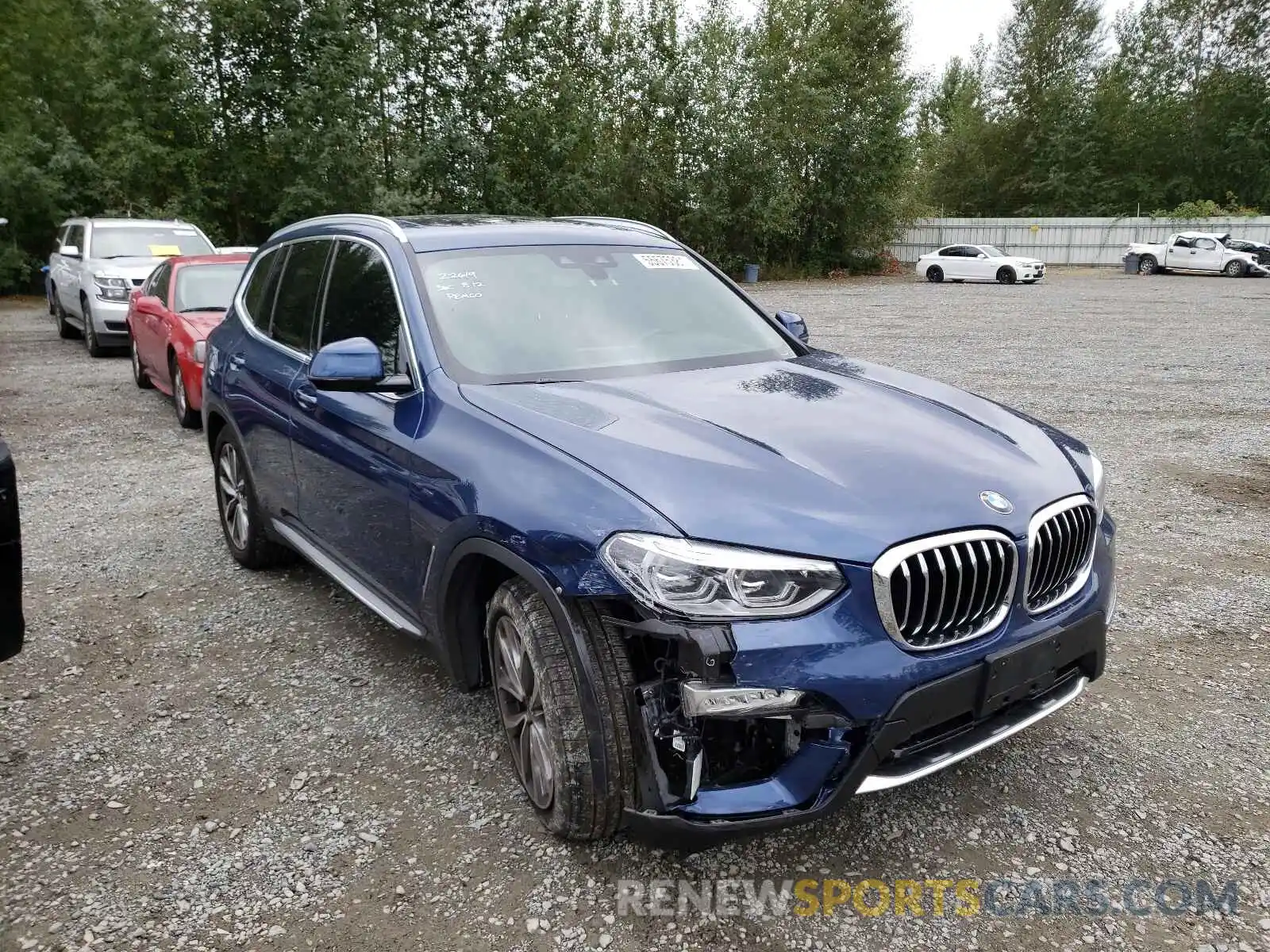 1 Photograph of a damaged car 5UXTR9C52KLP82171 BMW X3 2019