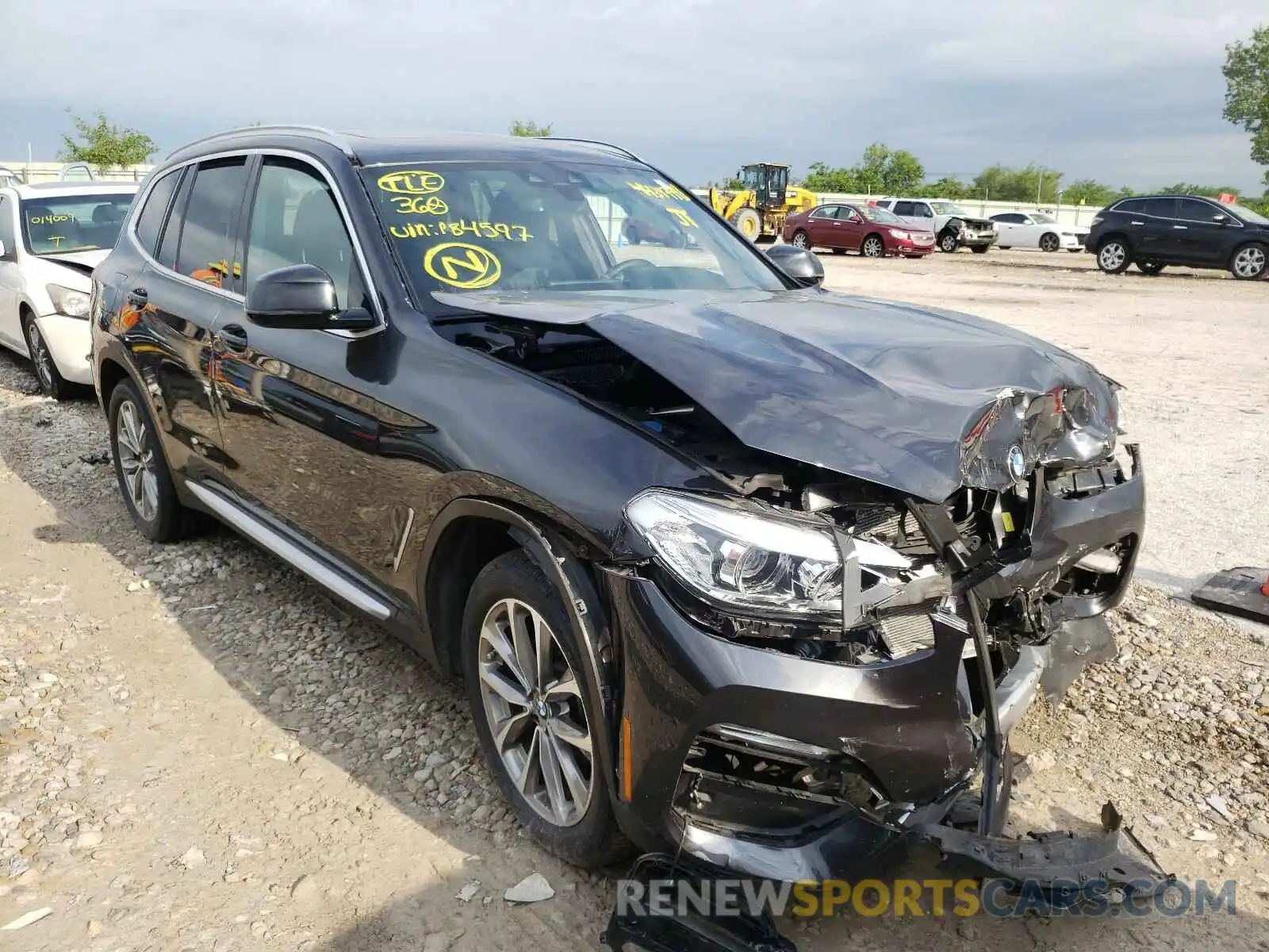 1 Photograph of a damaged car 5UXTR9C52KLP84597 BMW X3 2019