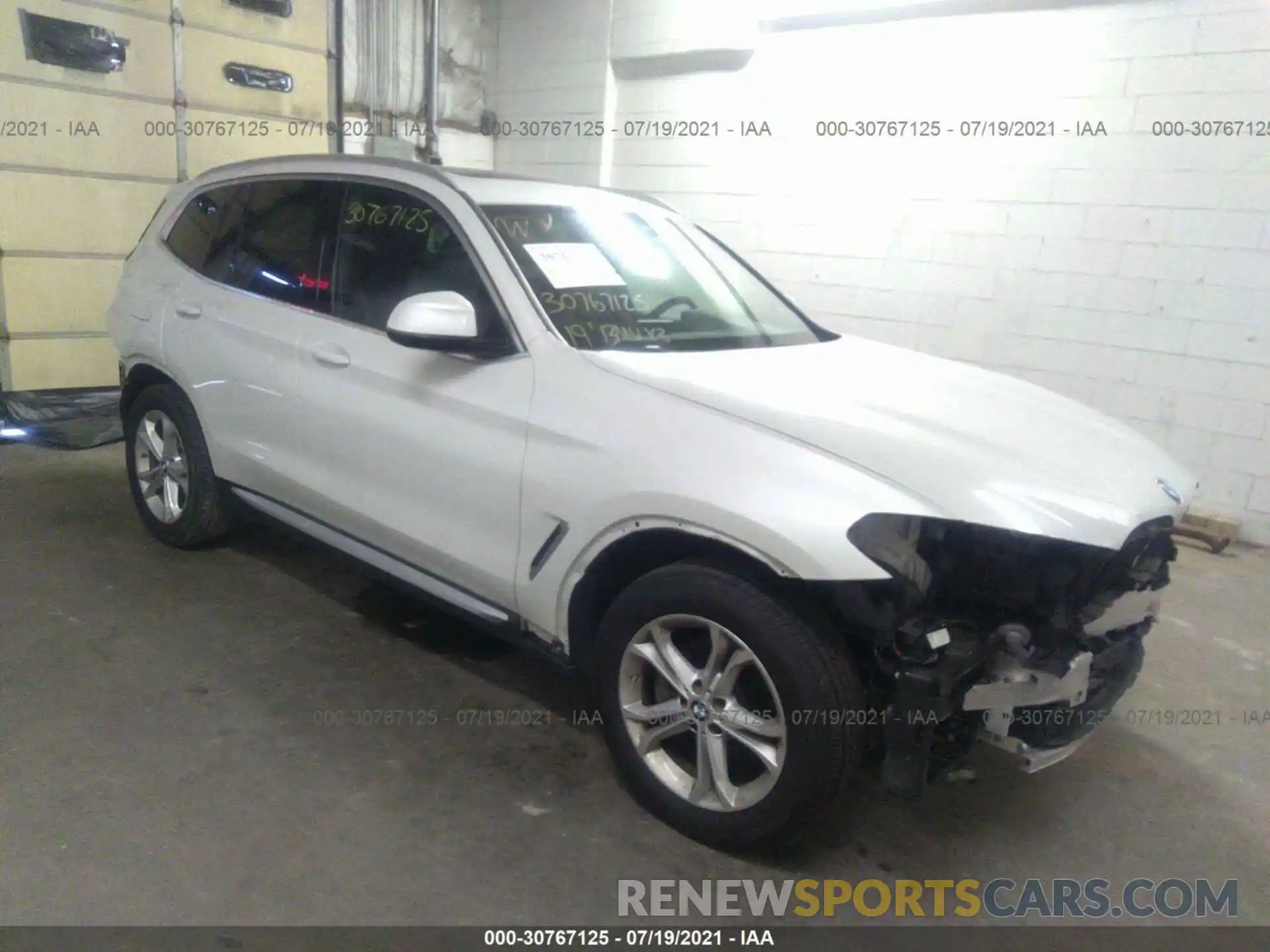 1 Photograph of a damaged car 5UXTR9C52KLP90867 BMW X3 2019