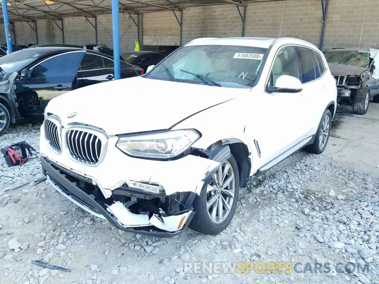 2 Photograph of a damaged car 5UXTR9C52KLP93946 BMW X3 2019