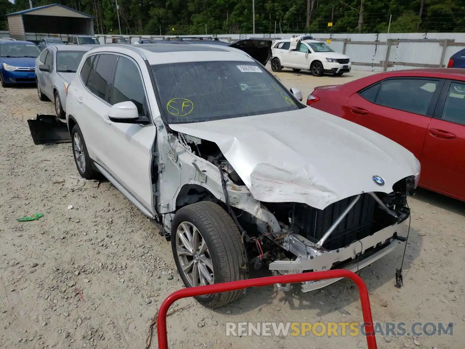 1 Photograph of a damaged car 5UXTR9C52KLR07413 BMW X3 2019