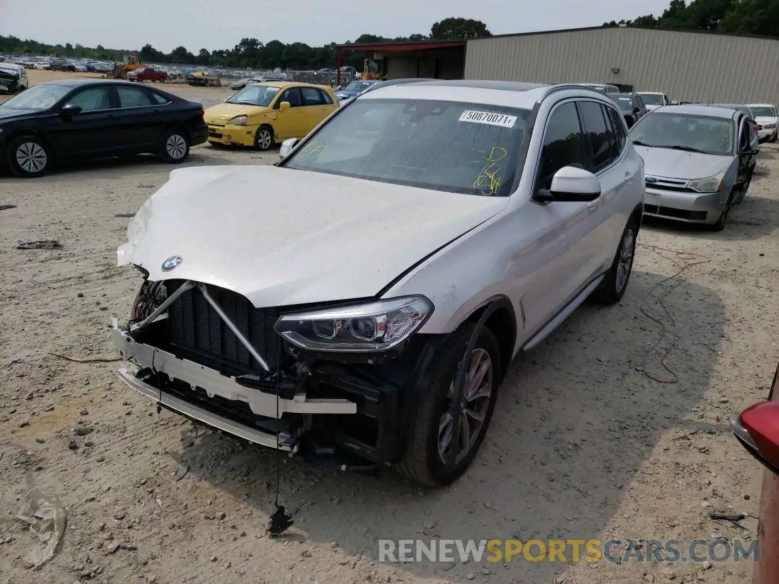 2 Photograph of a damaged car 5UXTR9C52KLR07413 BMW X3 2019