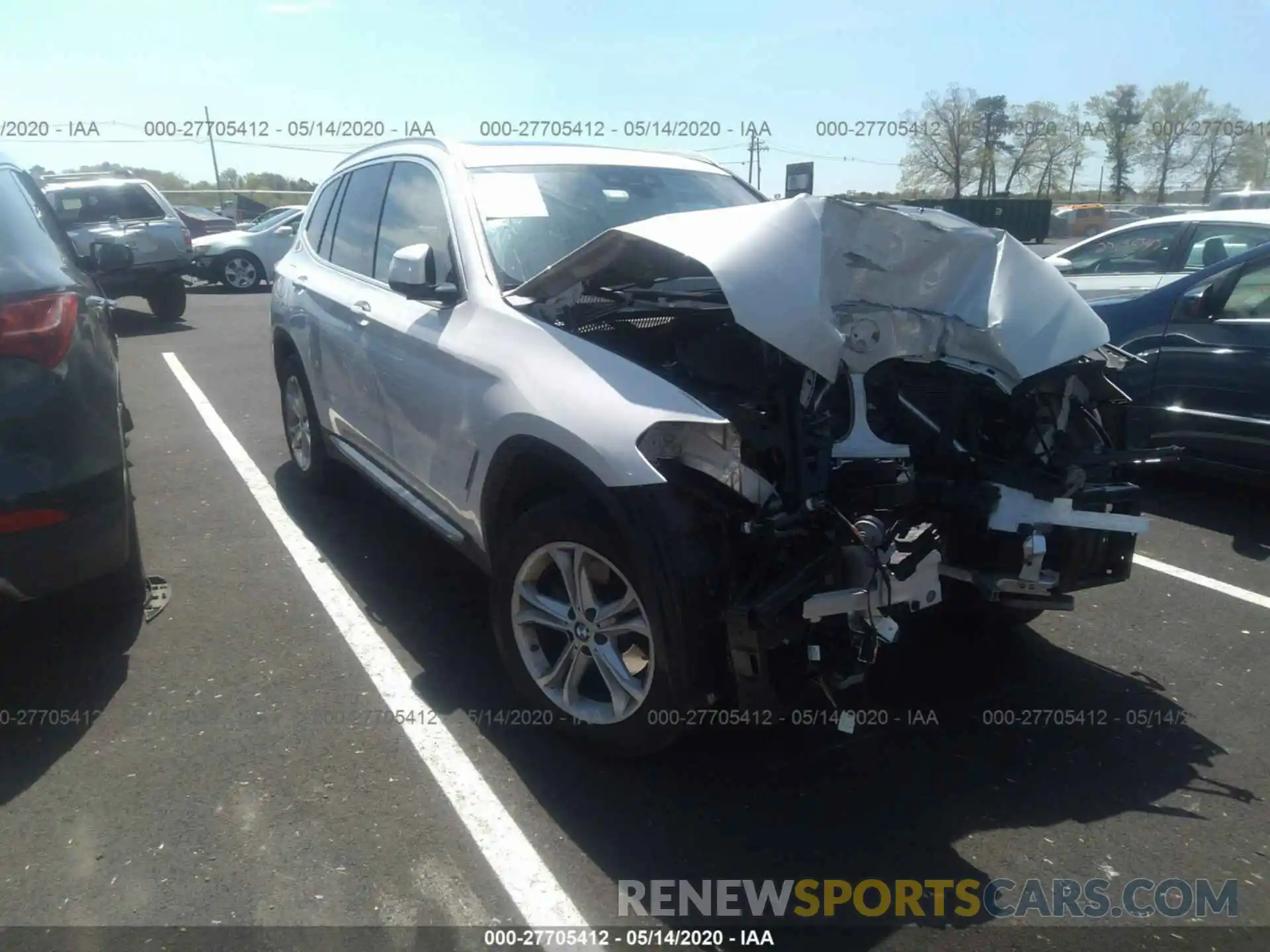 1 Photograph of a damaged car 5UXTR9C52KLR08027 BMW X3 2019