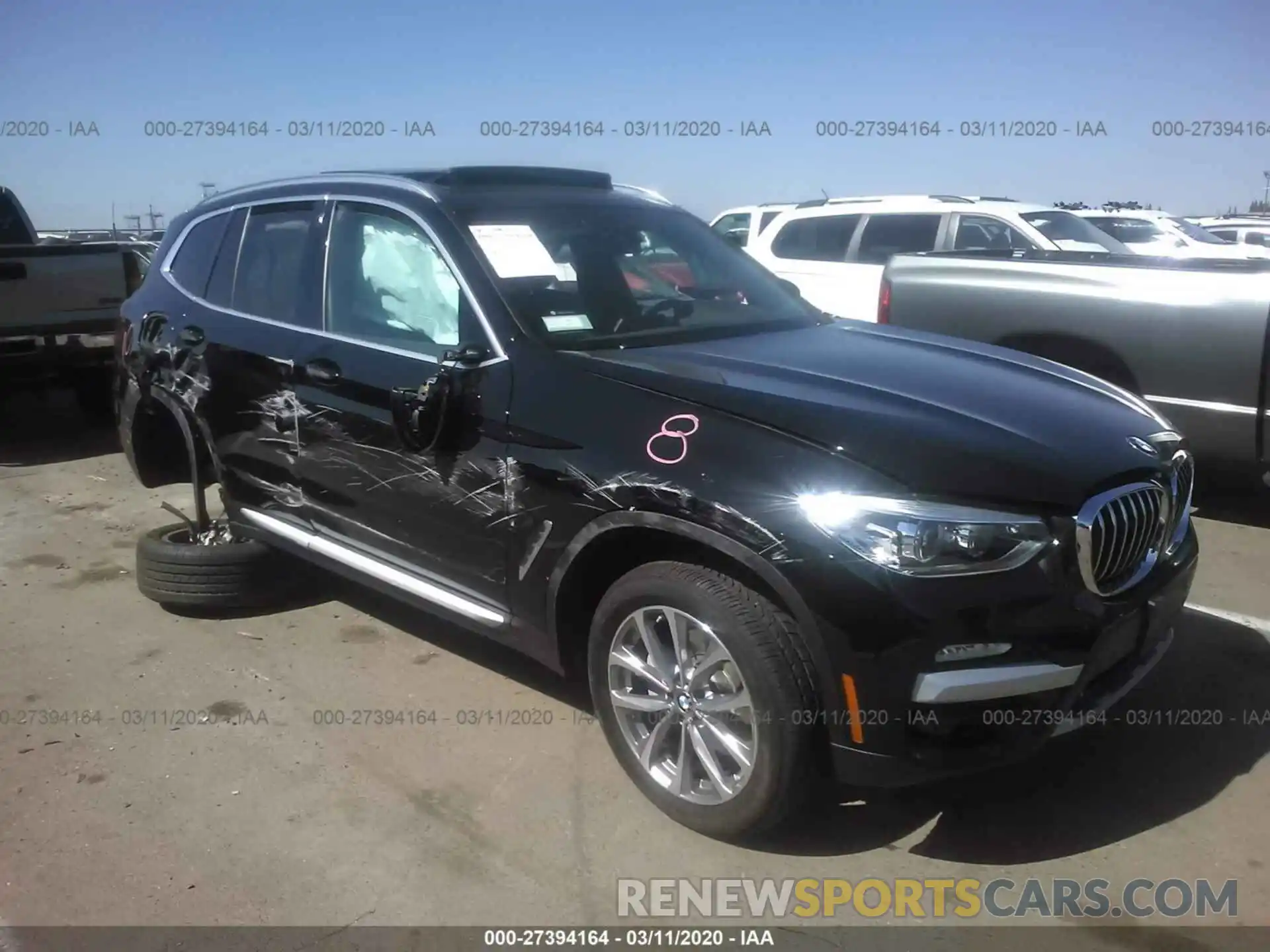 1 Photograph of a damaged car 5UXTR9C52KLR09467 BMW X3 2019