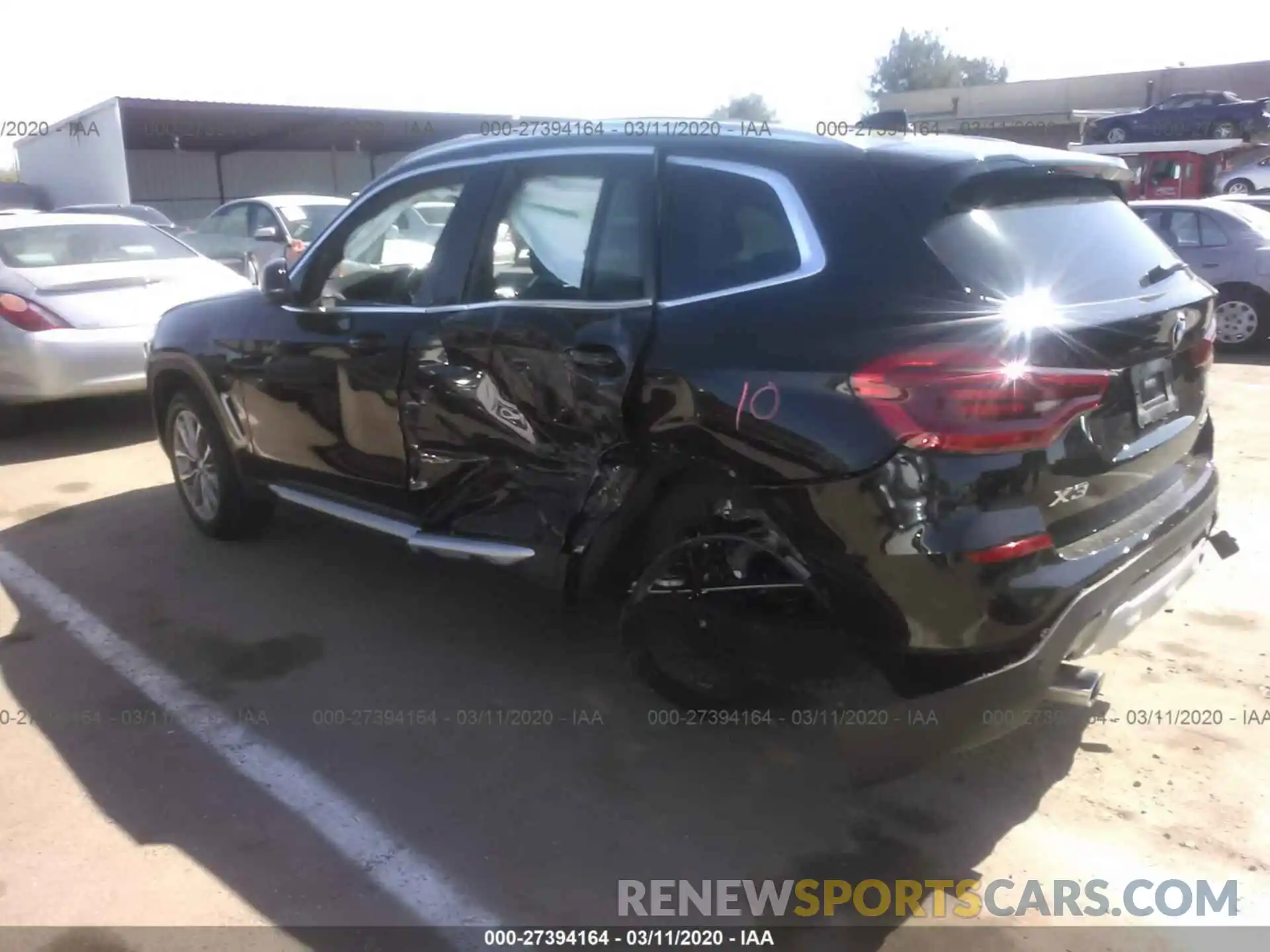 3 Photograph of a damaged car 5UXTR9C52KLR09467 BMW X3 2019