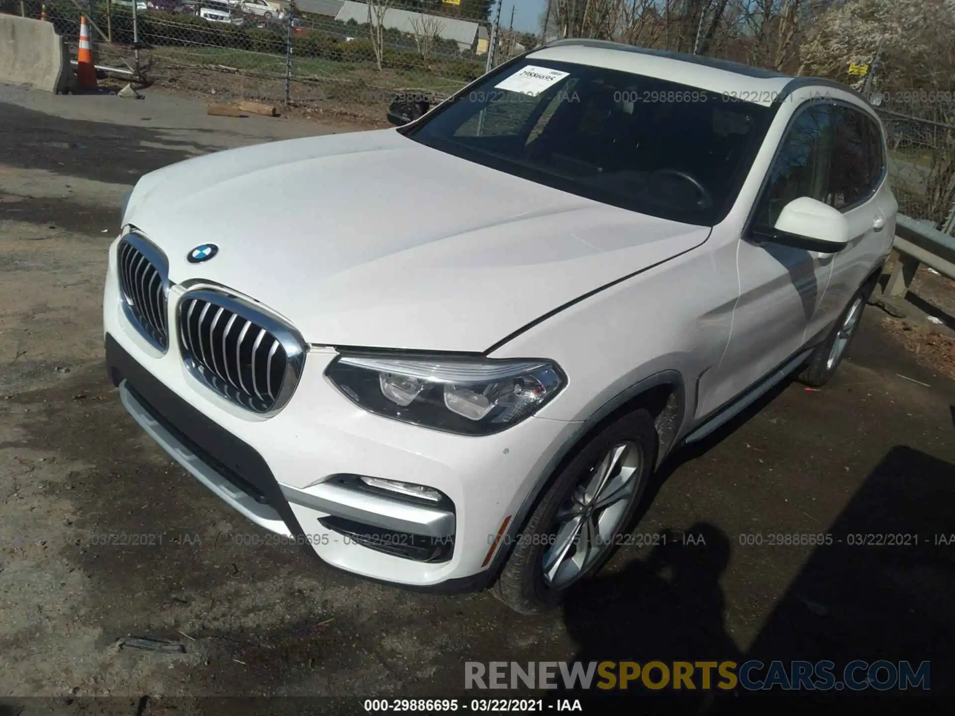 2 Фотография поврежденного автомобиля 5UXTR9C53KLD90951 BMW X3 2019