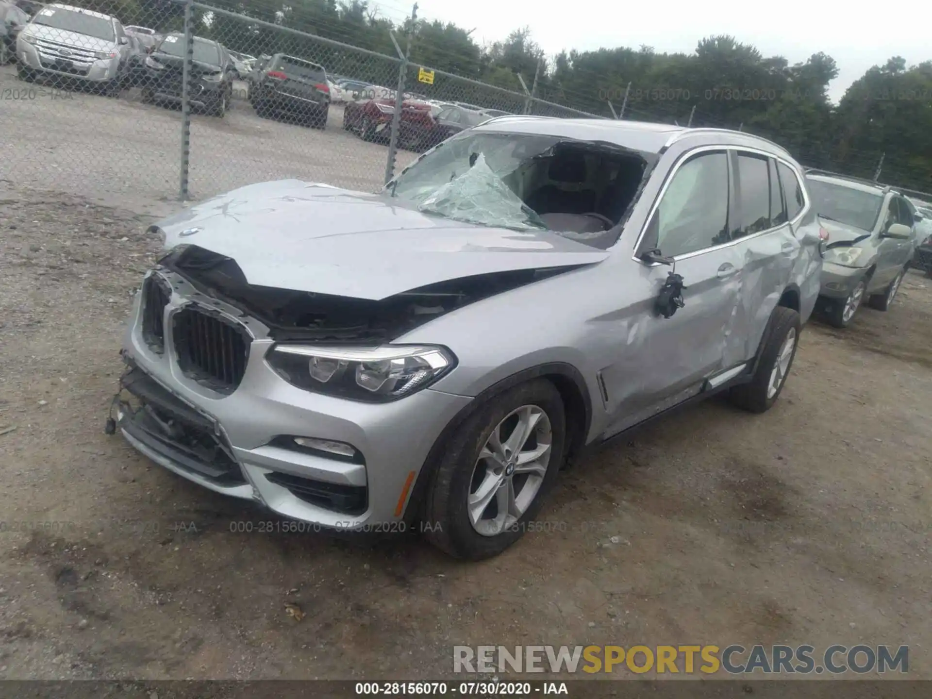 2 Фотография поврежденного автомобиля 5UXTR9C53KLD91467 BMW X3 2019