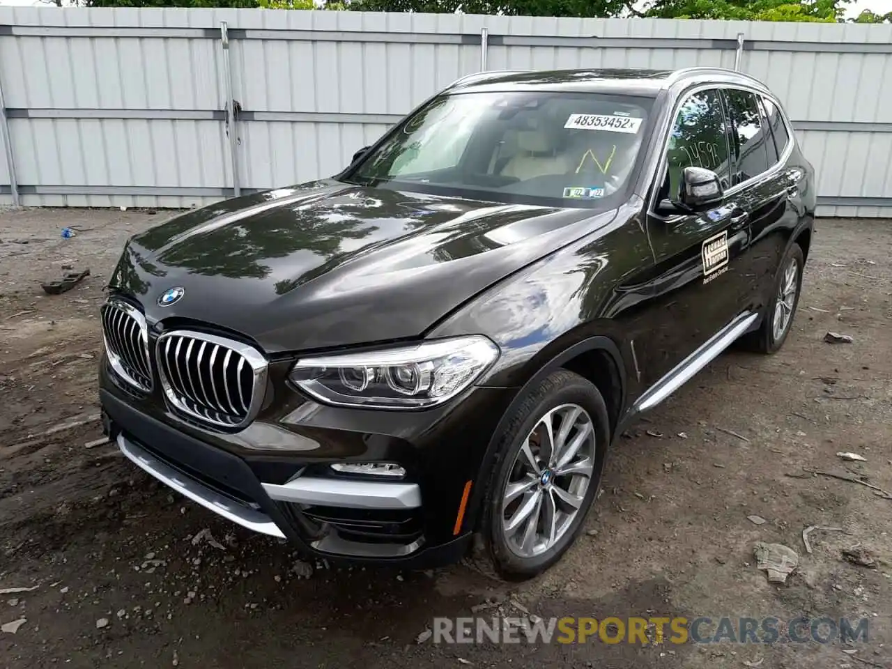 2 Фотография поврежденного автомобиля 5UXTR9C53KLD92537 BMW X3 2019