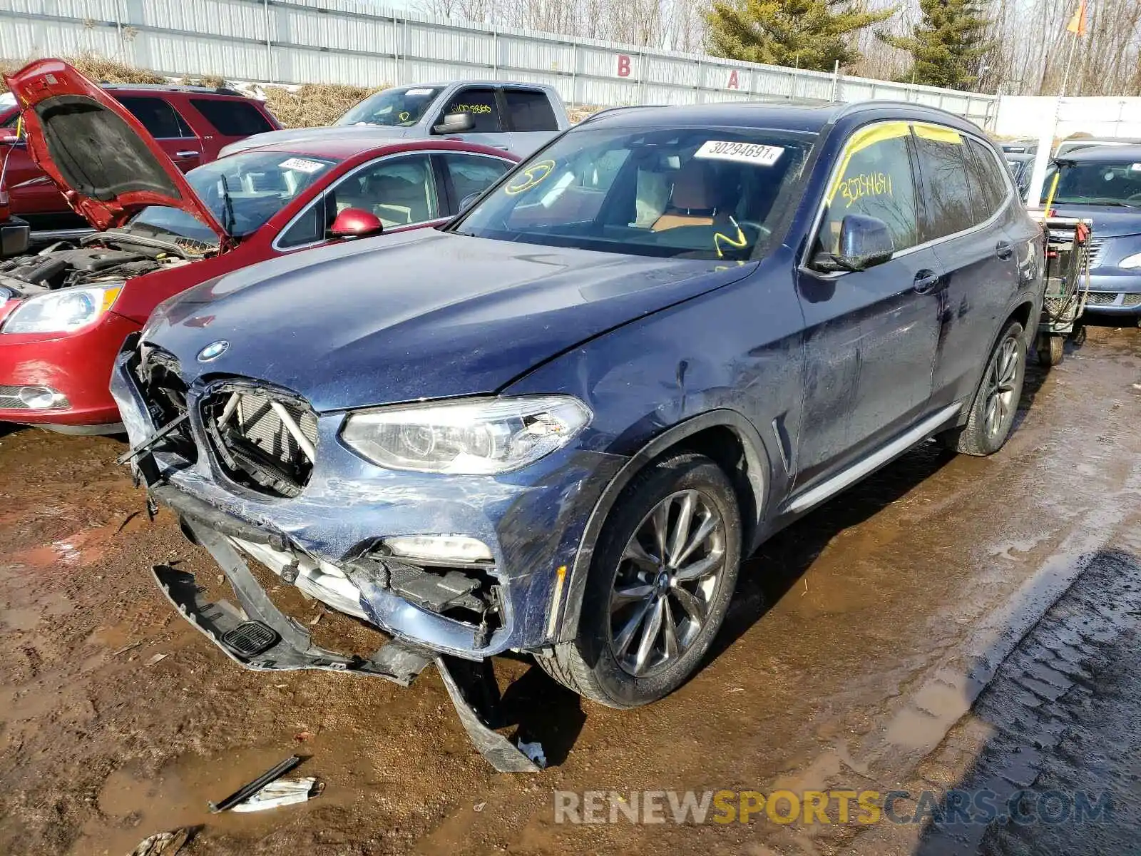 2 Photograph of a damaged car 5UXTR9C53KLD95101 BMW X3 2019