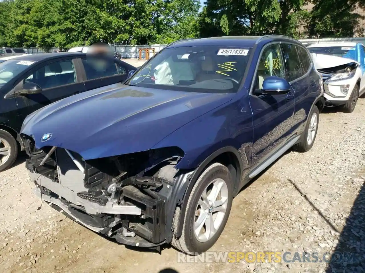 2 Photograph of a damaged car 5UXTR9C53KLE15735 BMW X3 2019