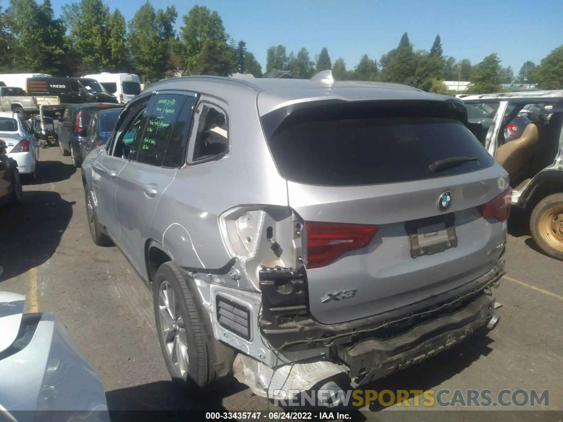 3 Photograph of a damaged car 5UXTR9C53KLE17467 BMW X3 2019