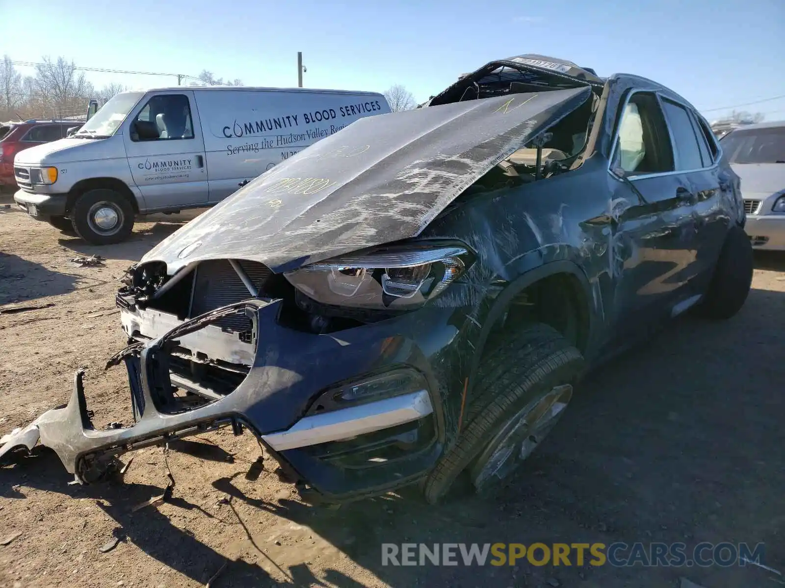 2 Фотография поврежденного автомобиля 5UXTR9C53KLE18294 BMW X3 2019