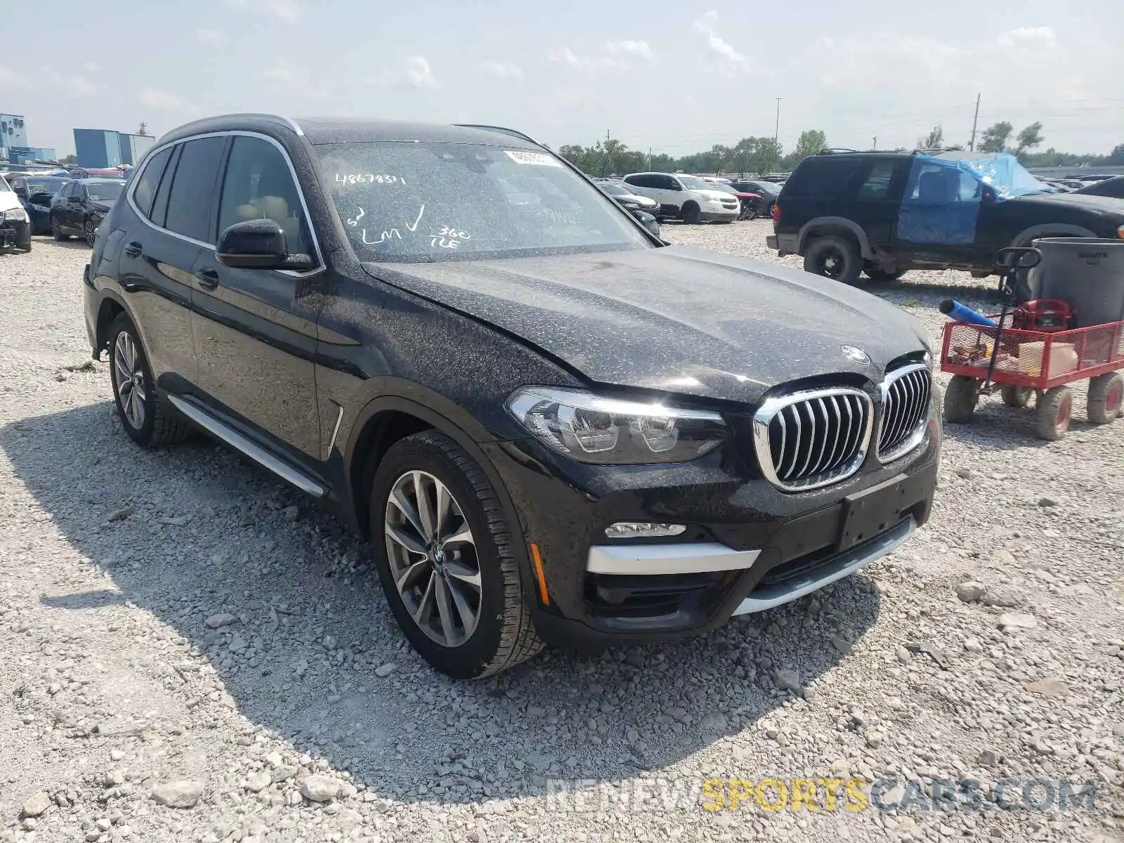 1 Photograph of a damaged car 5UXTR9C53KLE19588 BMW X3 2019