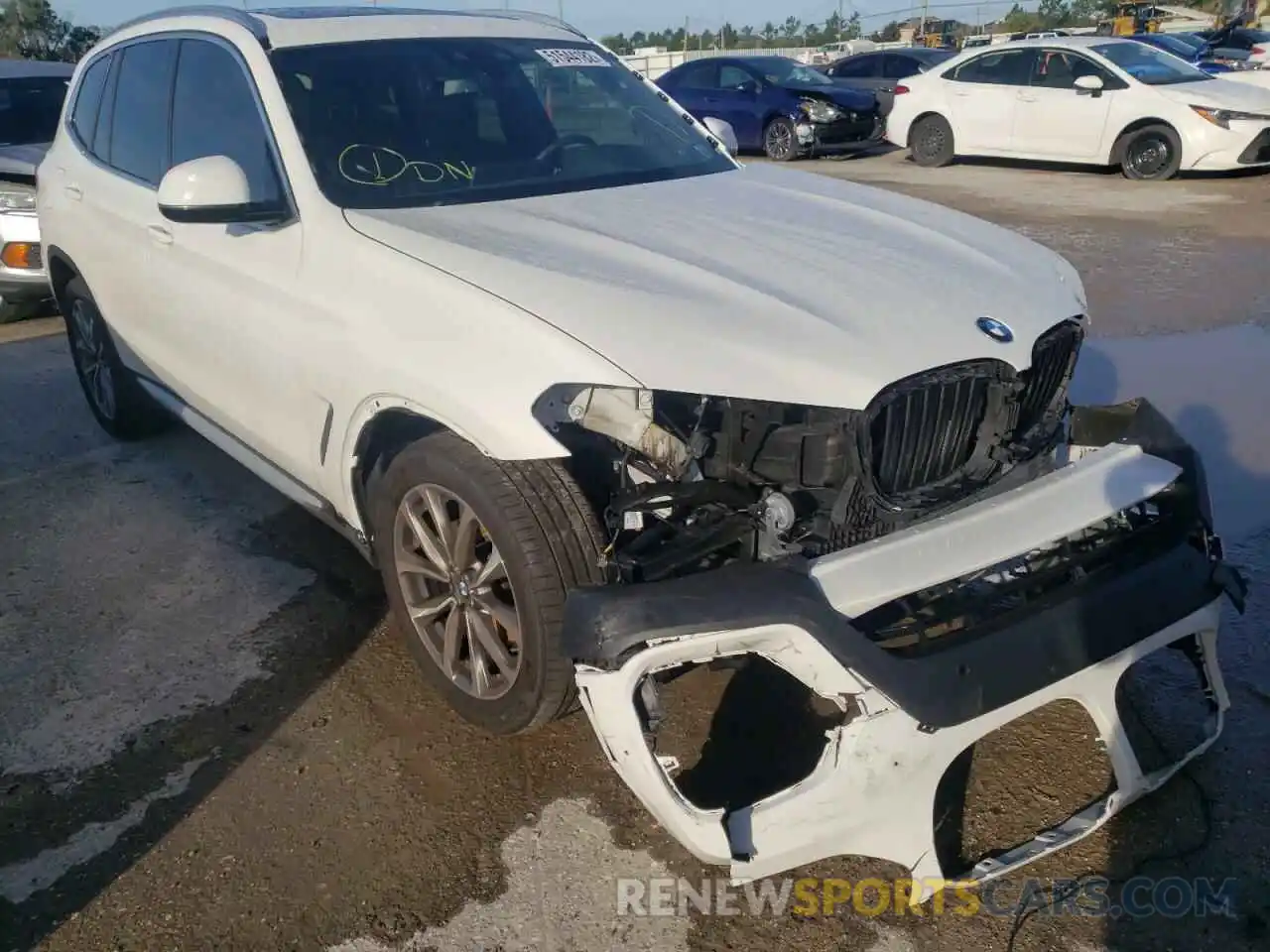 1 Фотография поврежденного автомобиля 5UXTR9C53KLP87380 BMW X3 2019