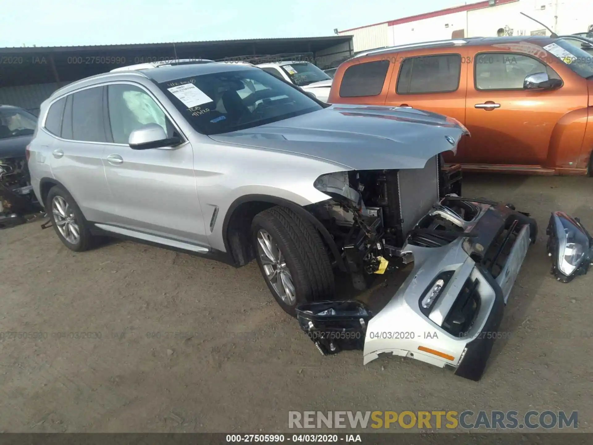 1 Photograph of a damaged car 5UXTR9C53KLP87895 BMW X3 2019