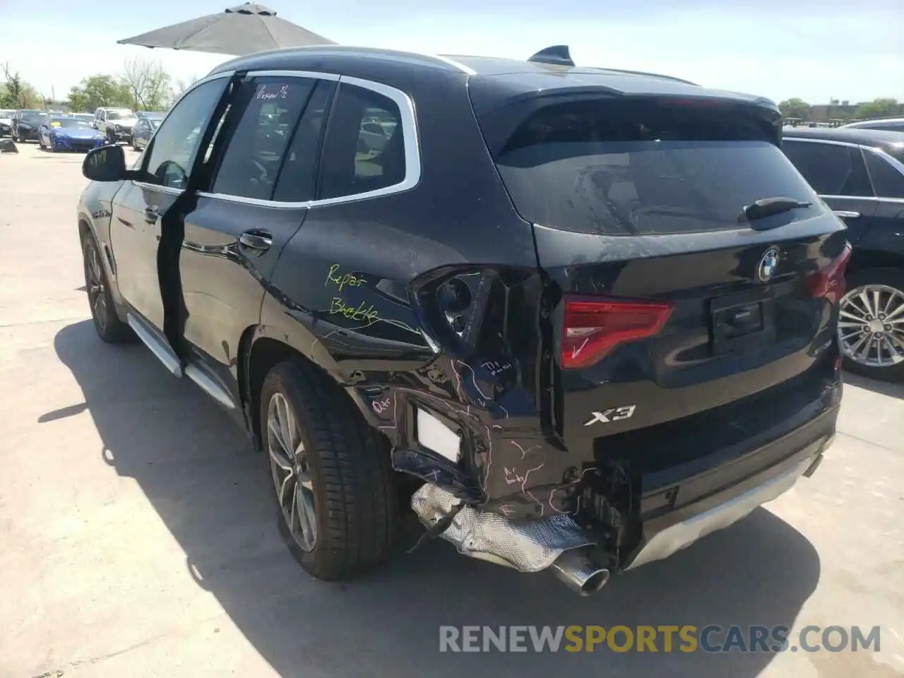 3 Photograph of a damaged car 5UXTR9C53KLP97410 BMW X3 2019