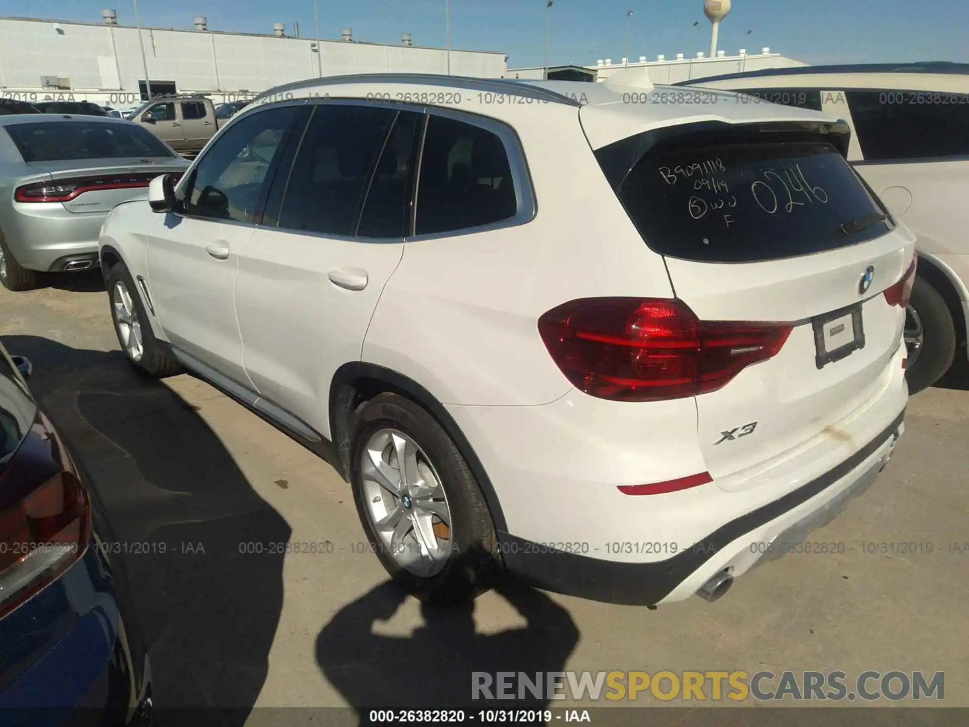 3 Photograph of a damaged car 5UXTR9C54KLD90246 BMW X3 2019