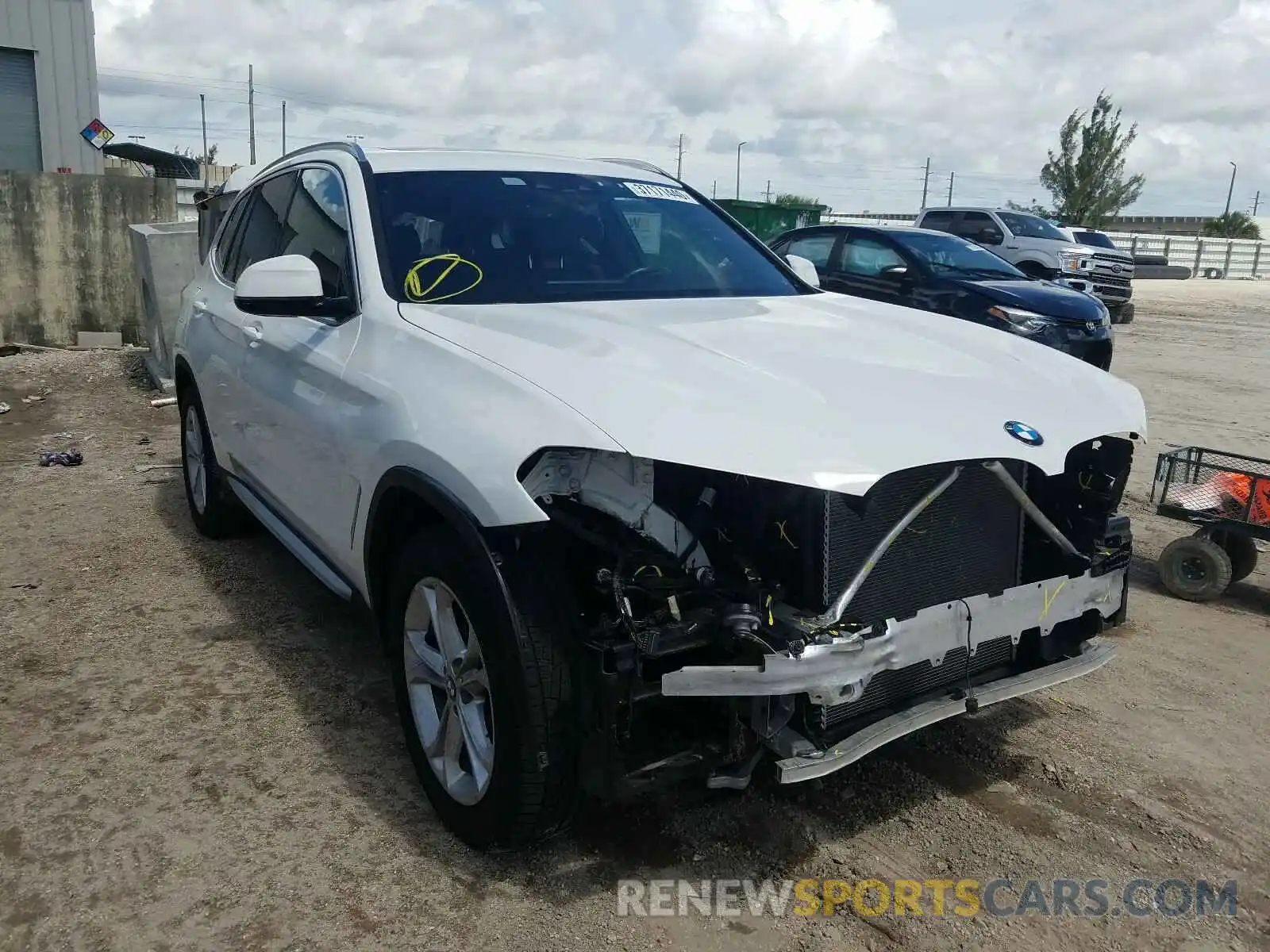 1 Photograph of a damaged car 5UXTR9C54KLD90358 BMW X3 2019