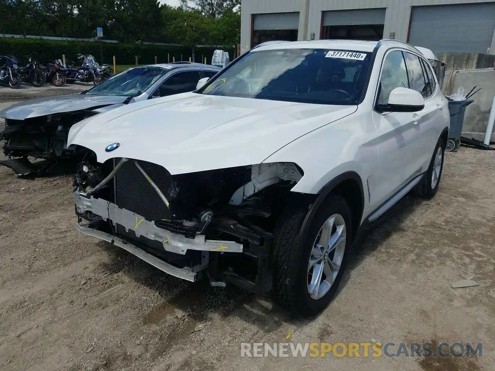 2 Photograph of a damaged car 5UXTR9C54KLD90358 BMW X3 2019