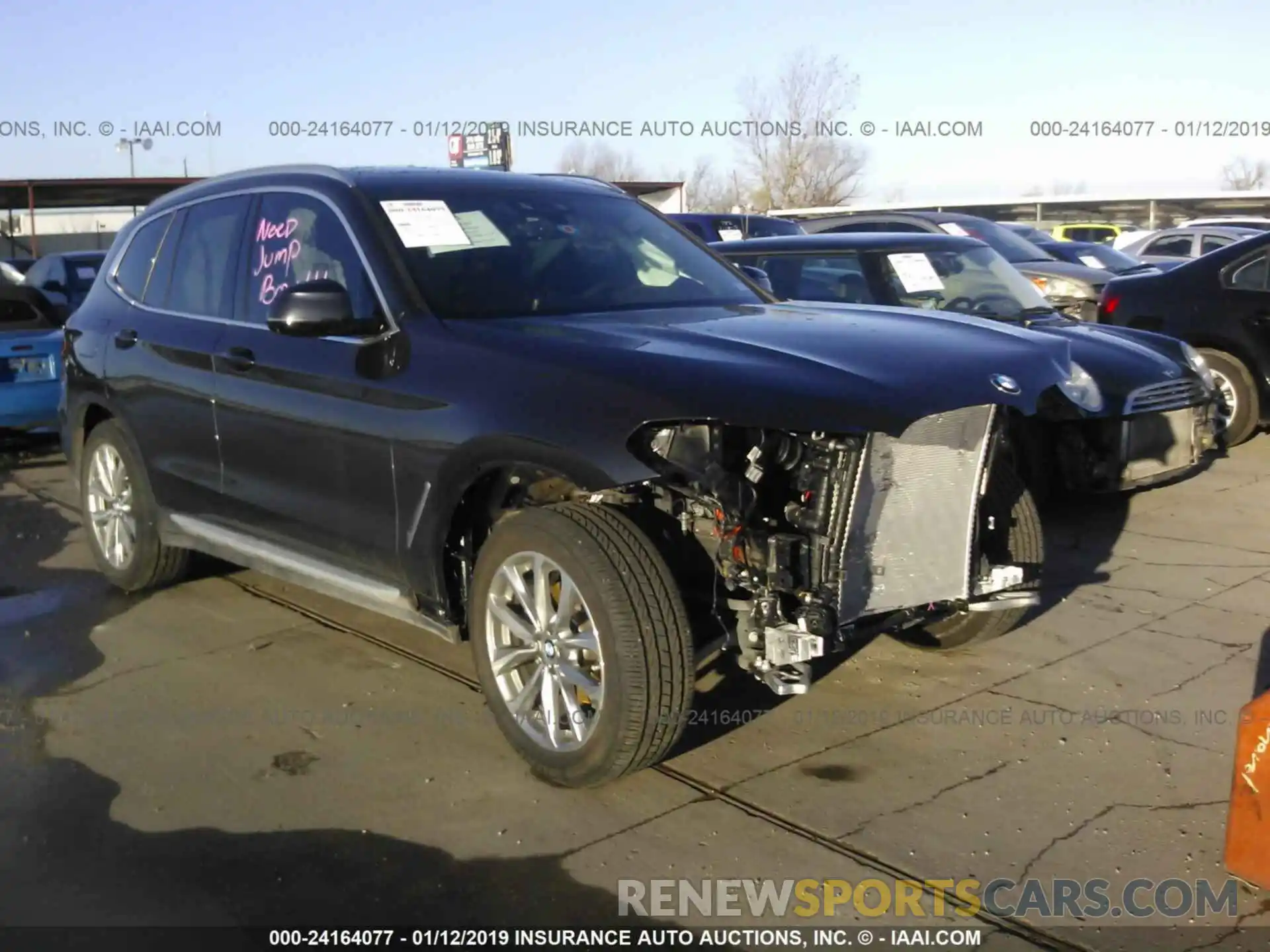 1 Photograph of a damaged car 5UXTR9C54KLD93020 BMW X3 2019