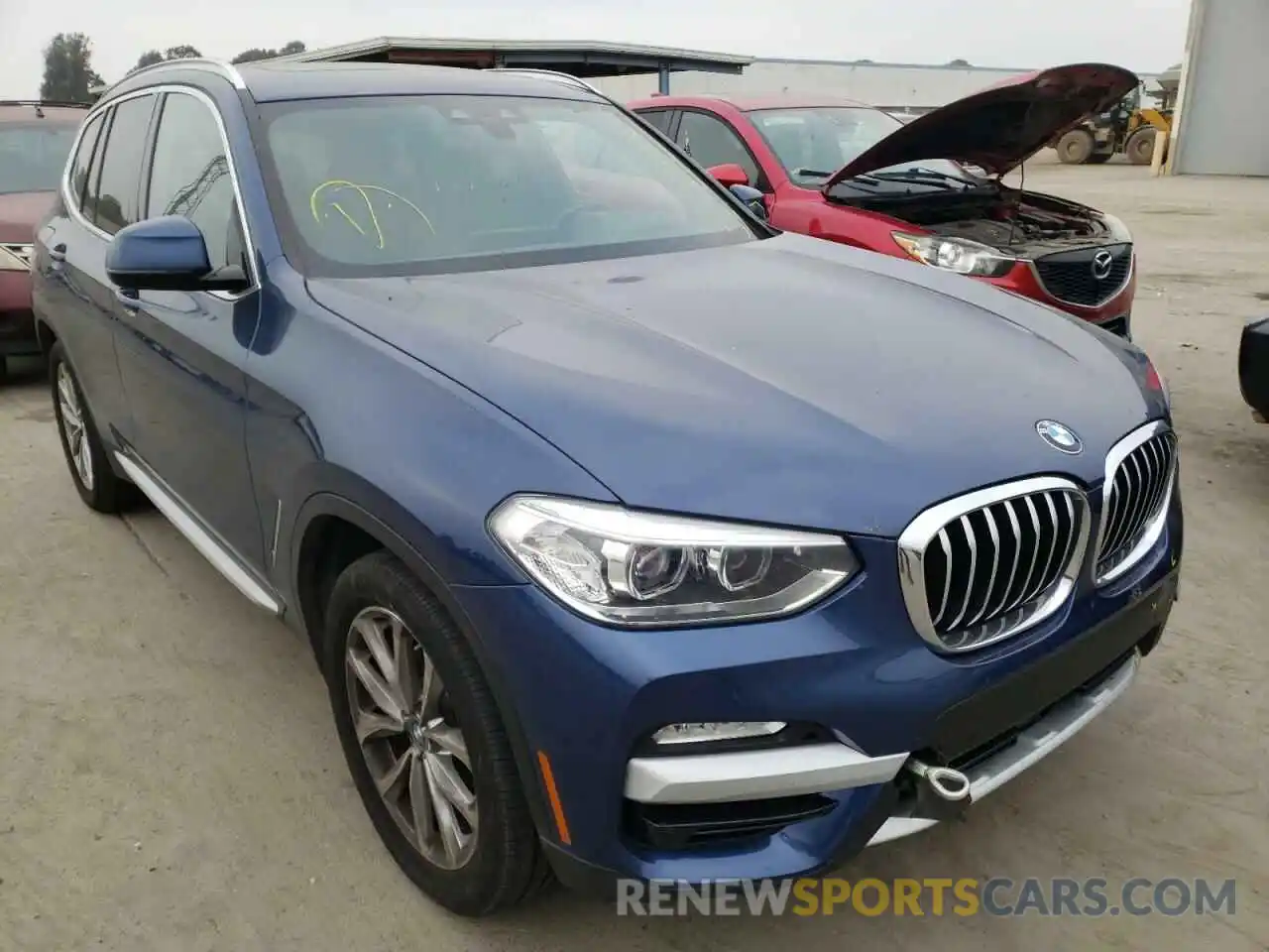 1 Photograph of a damaged car 5UXTR9C54KLD93163 BMW X3 2019