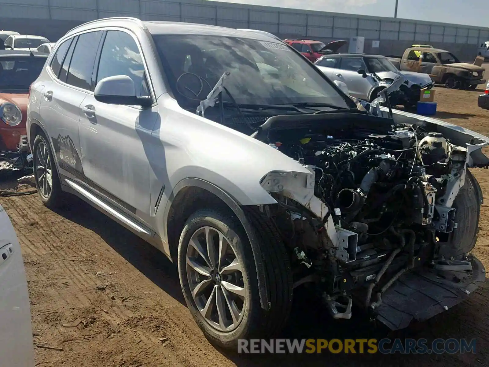 1 Photograph of a damaged car 5UXTR9C54KLE11290 BMW X3 2019