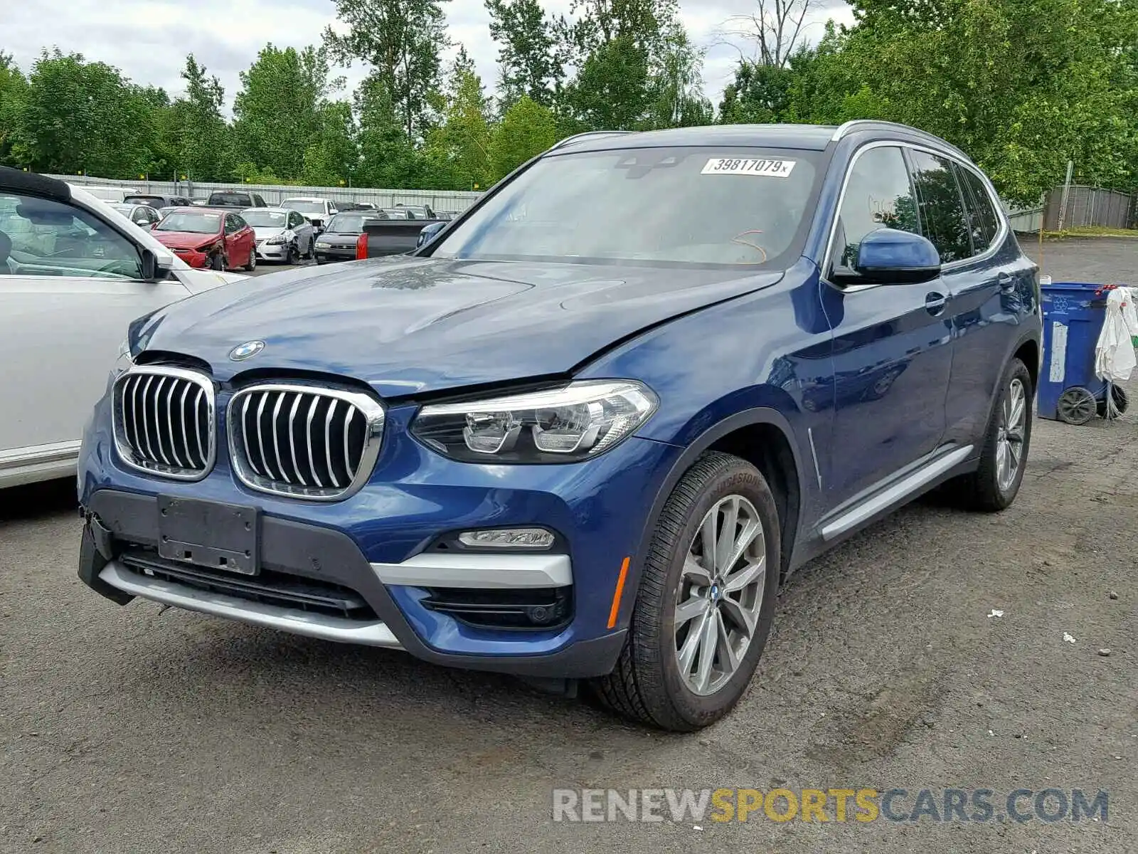 2 Photograph of a damaged car 5UXTR9C54KLE11371 BMW X3 2019