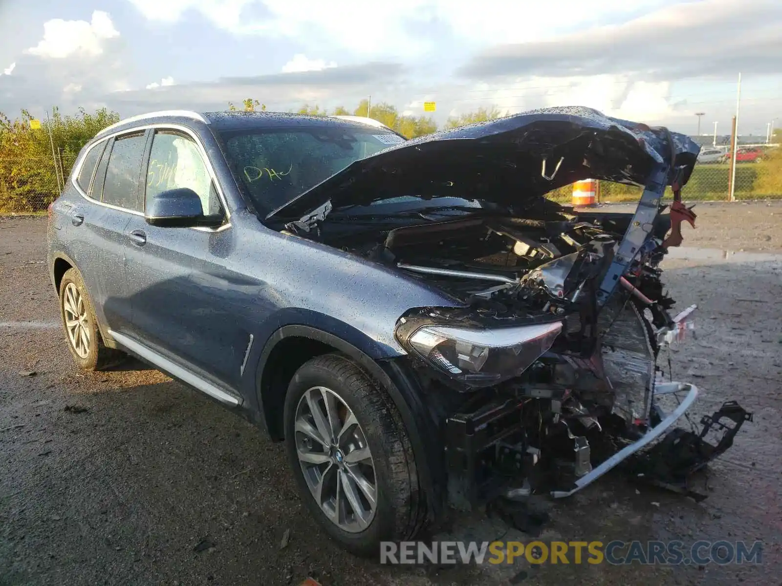 1 Photograph of a damaged car 5UXTR9C54KLE11905 BMW X3 2019