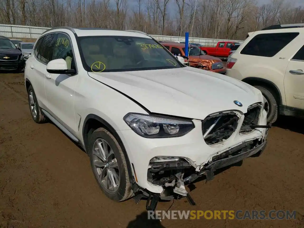 1 Photograph of a damaged car 5UXTR9C54KLE17414 BMW X3 2019