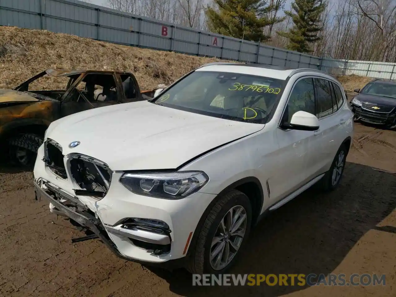 2 Photograph of a damaged car 5UXTR9C54KLE17414 BMW X3 2019