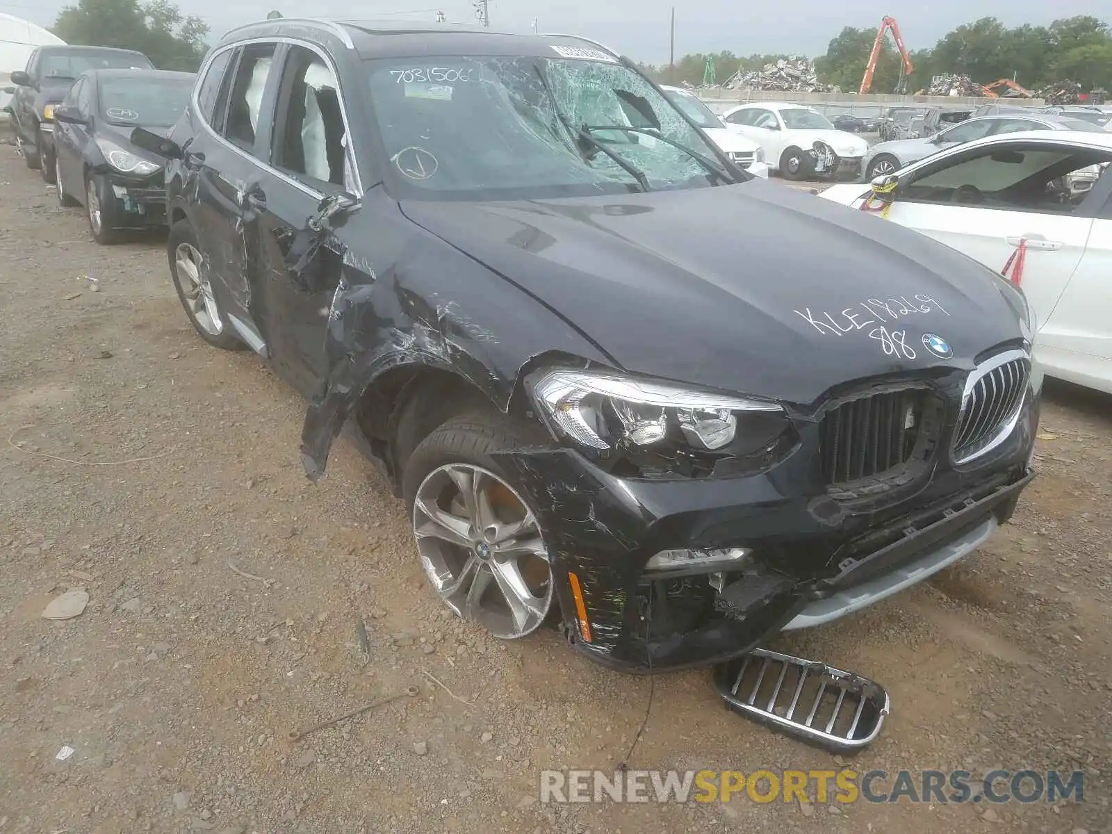 1 Photograph of a damaged car 5UXTR9C54KLE18269 BMW X3 2019