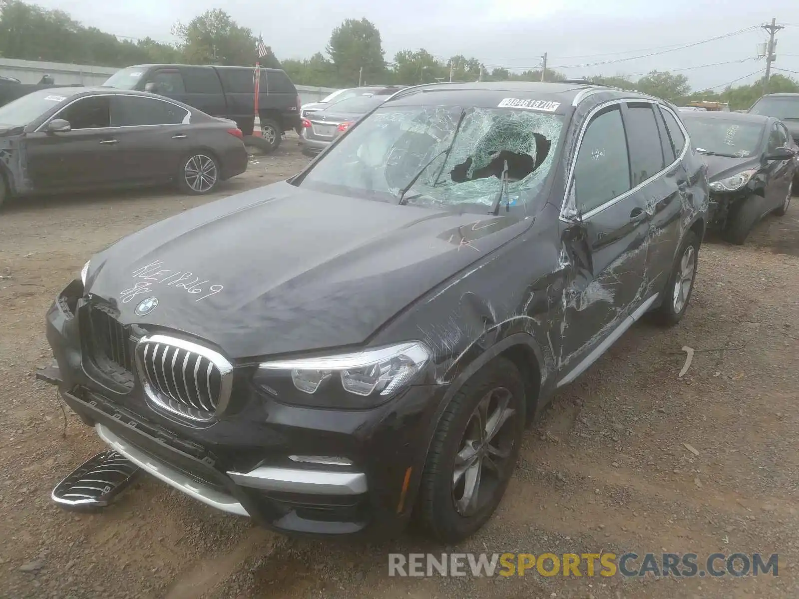 2 Photograph of a damaged car 5UXTR9C54KLE18269 BMW X3 2019