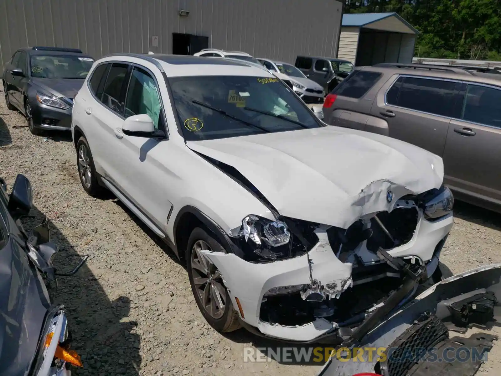 1 Photograph of a damaged car 5UXTR9C54KLE20541 BMW X3 2019