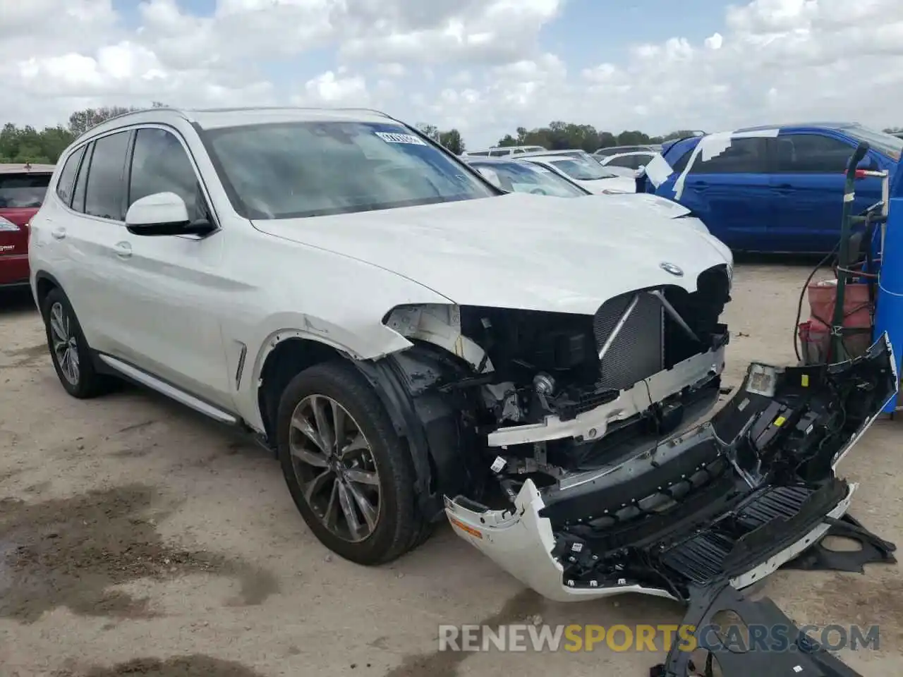 1 Photograph of a damaged car 5UXTR9C54KLP77084 BMW X3 2019