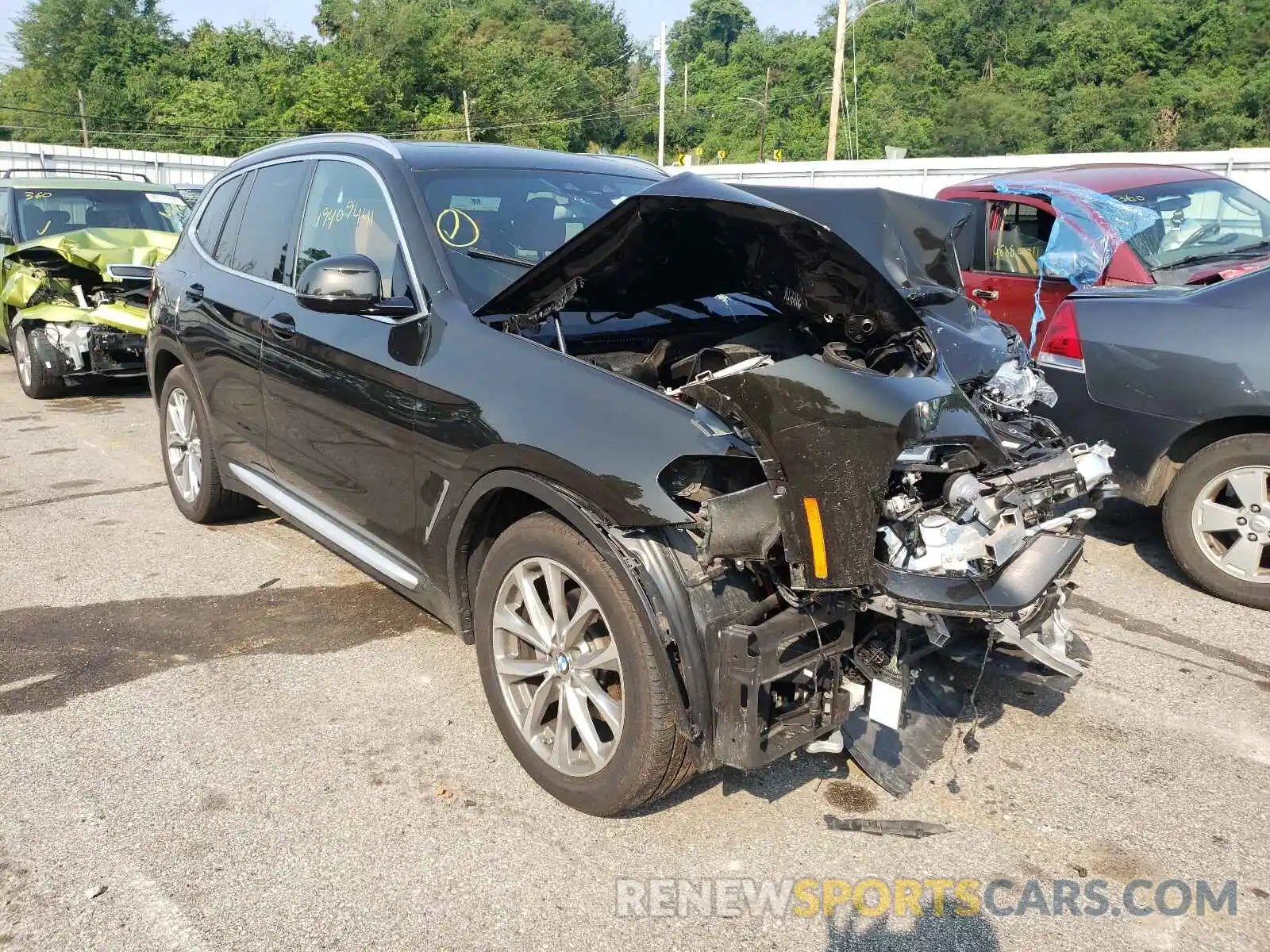 1 Photograph of a damaged car 5UXTR9C54KLP77666 BMW X3 2019