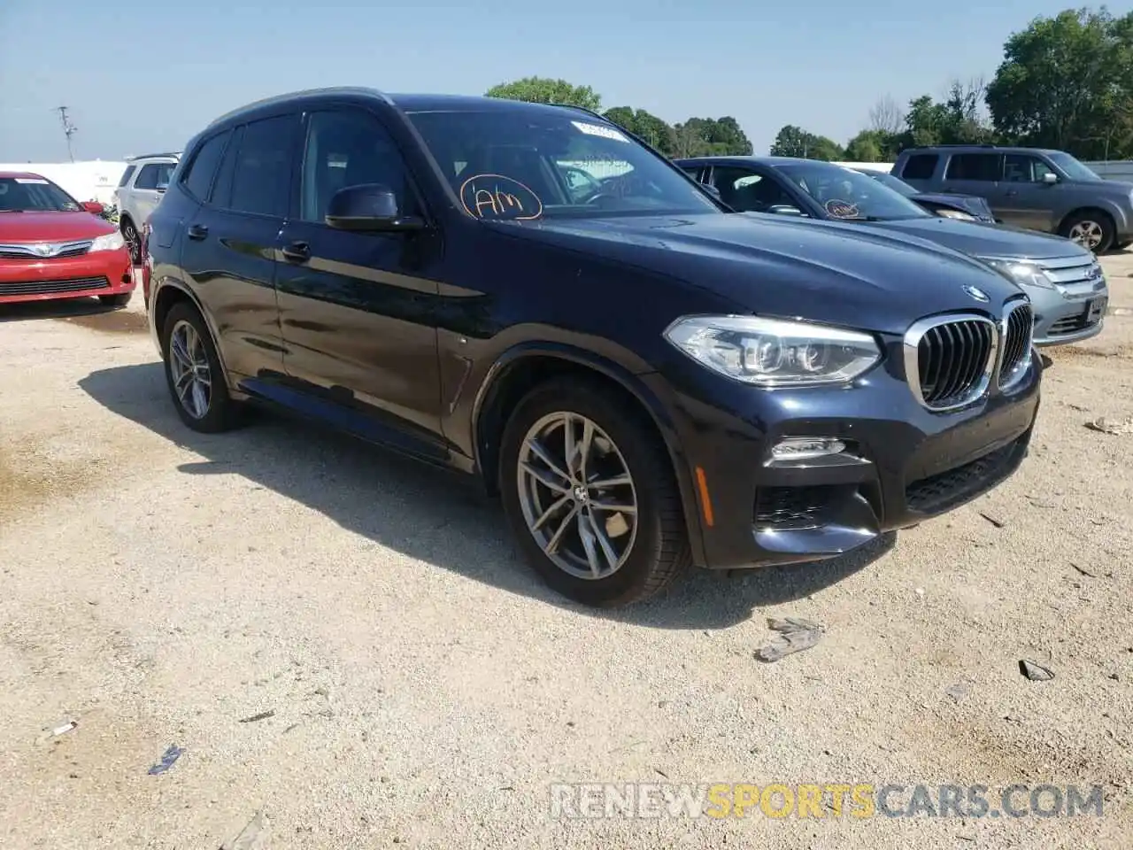 1 Photograph of a damaged car 5UXTR9C54KLP82124 BMW X3 2019