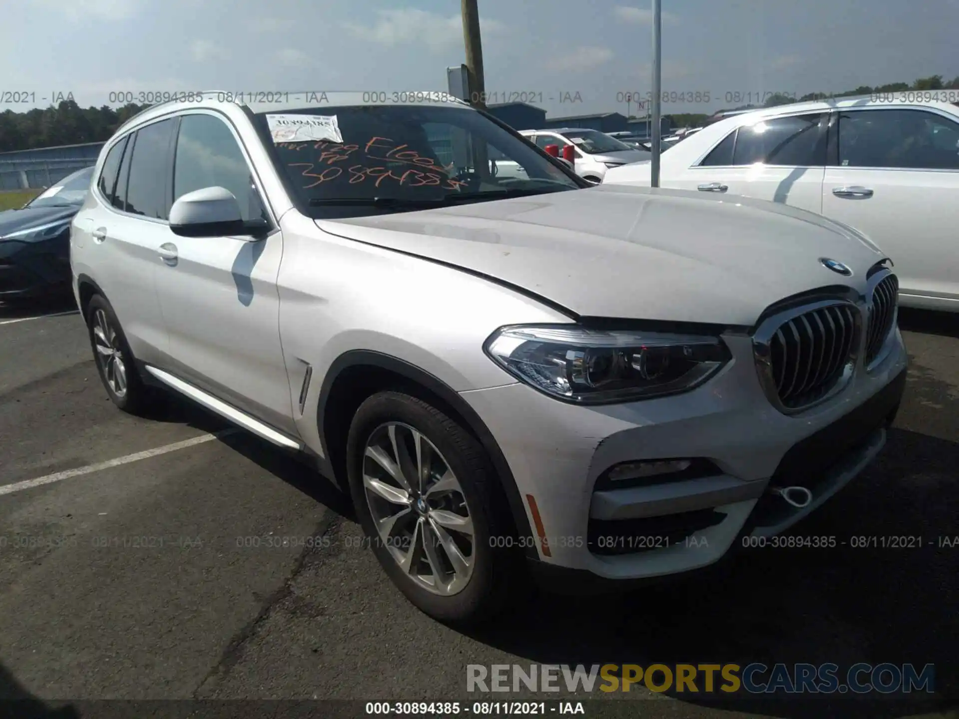 1 Photograph of a damaged car 5UXTR9C54KLP91275 BMW X3 2019