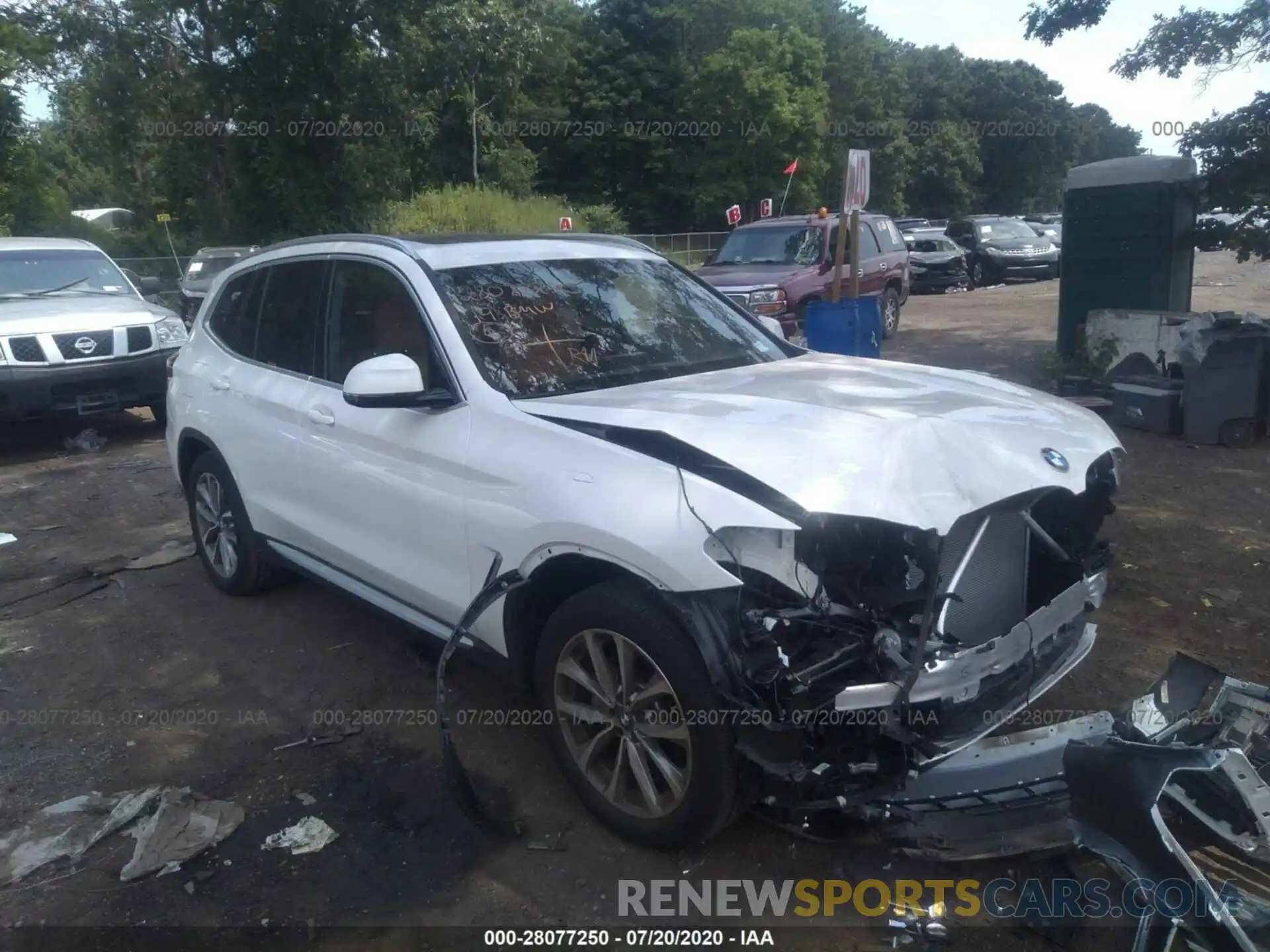 1 Photograph of a damaged car 5UXTR9C54KLP91874 BMW X3 2019
