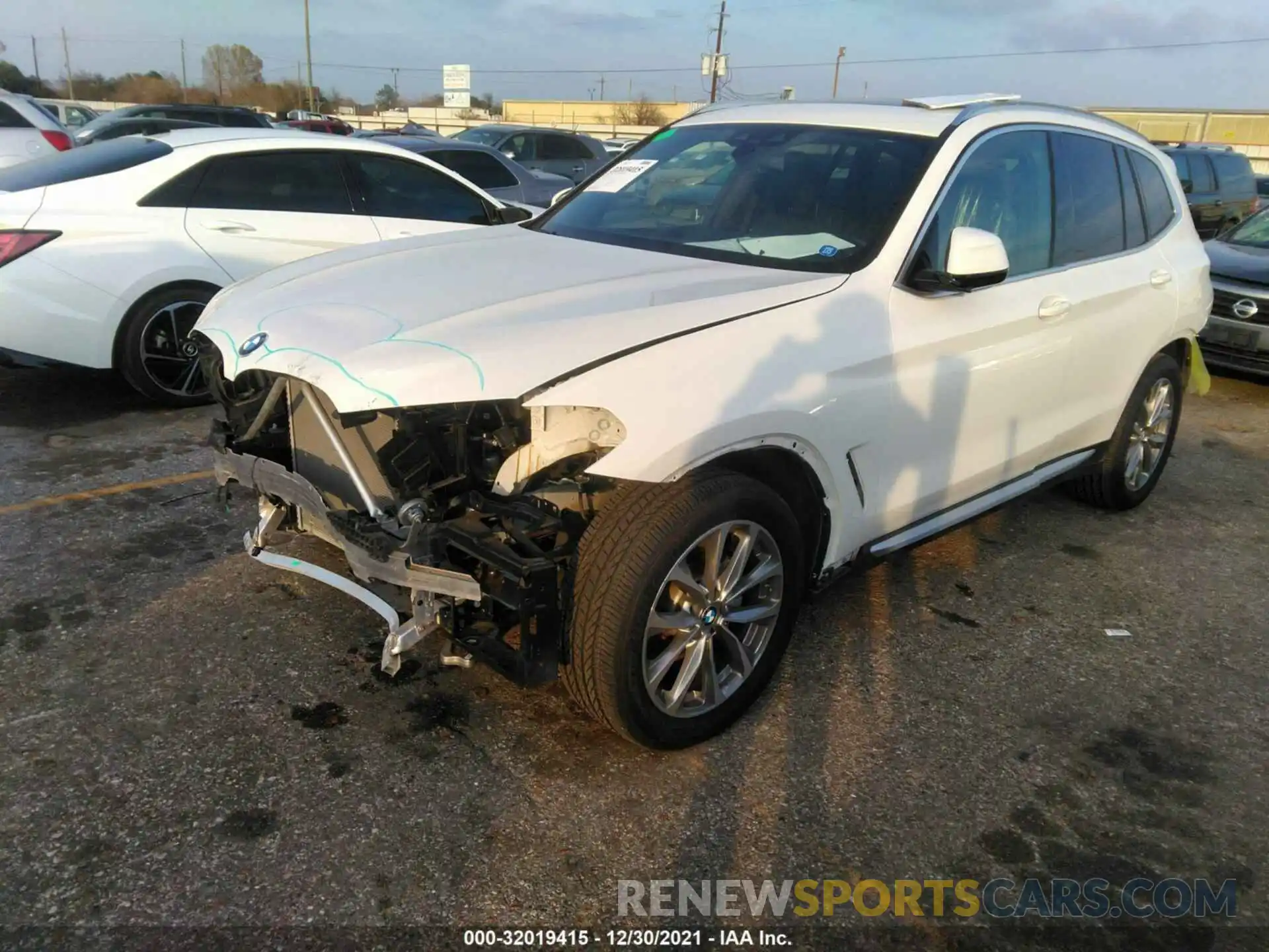 2 Photograph of a damaged car 5UXTR9C54KLP91891 BMW X3 2019