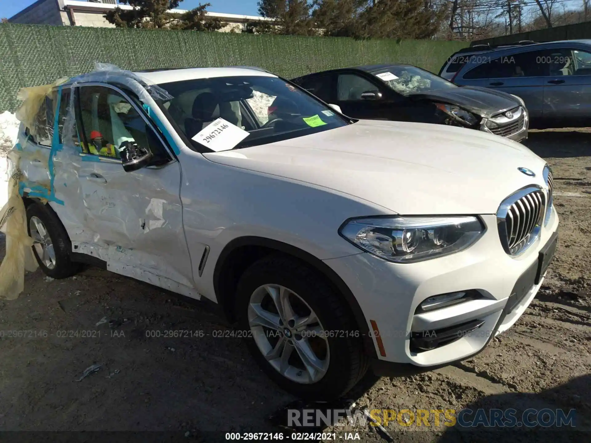 1 Photograph of a damaged car 5UXTR9C54KLP93947 BMW X3 2019
