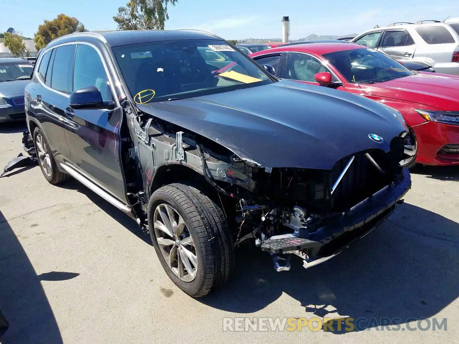 1 Photograph of a damaged car 5UXTR9C54KLR05212 BMW X3 2019