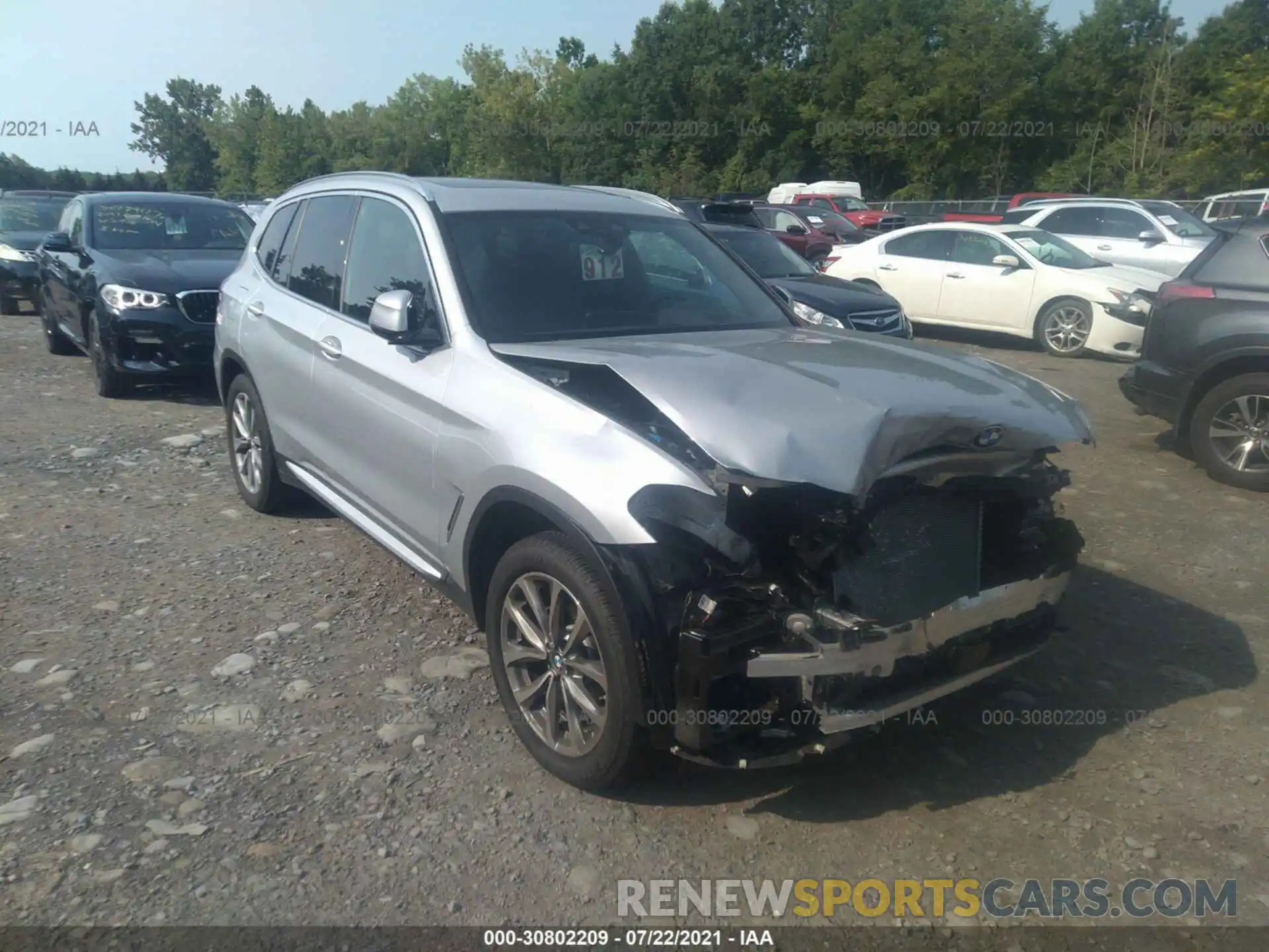 1 Photograph of a damaged car 5UXTR9C55KLD90885 BMW X3 2019