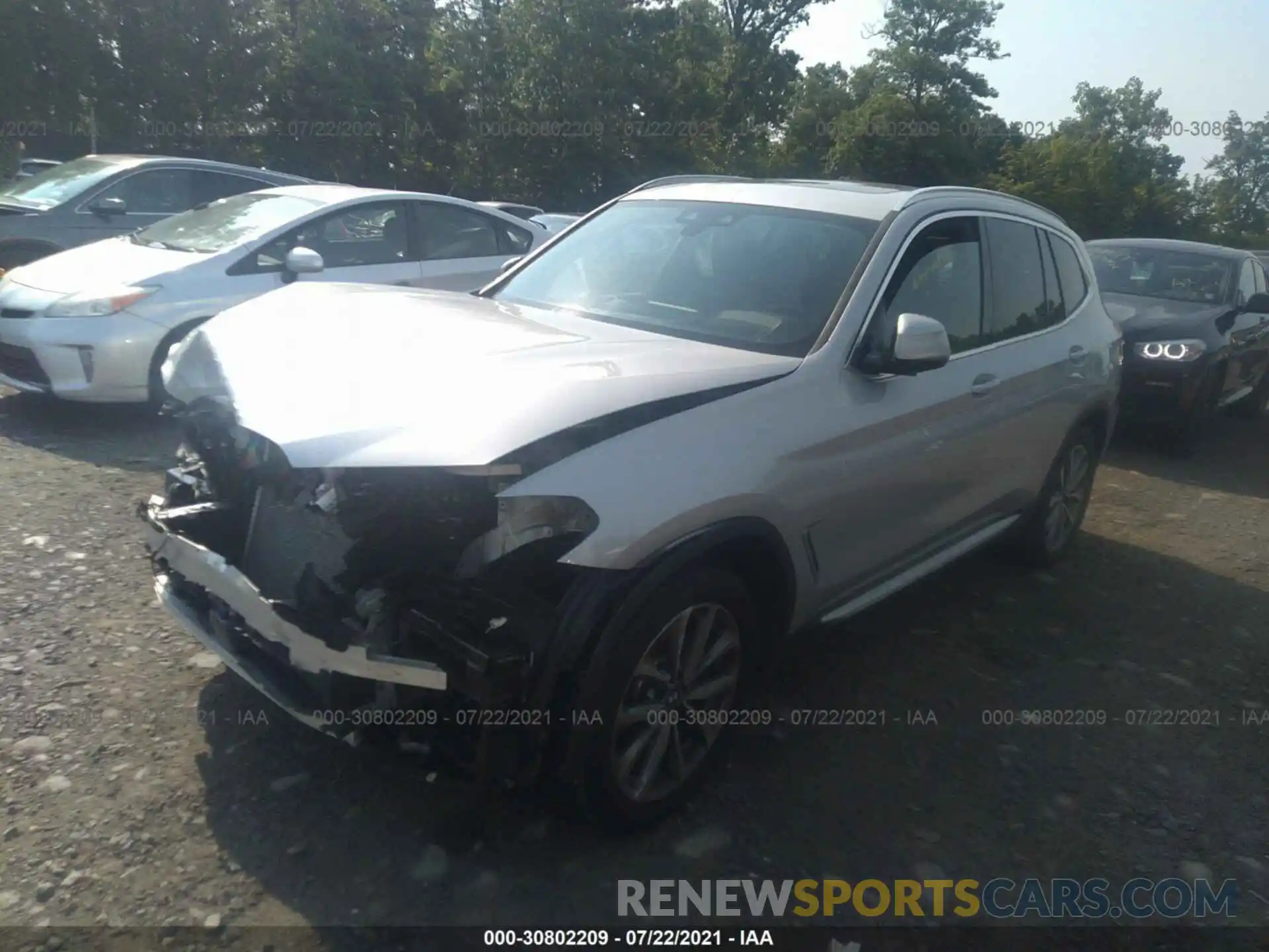 2 Фотография поврежденного автомобиля 5UXTR9C55KLD90885 BMW X3 2019