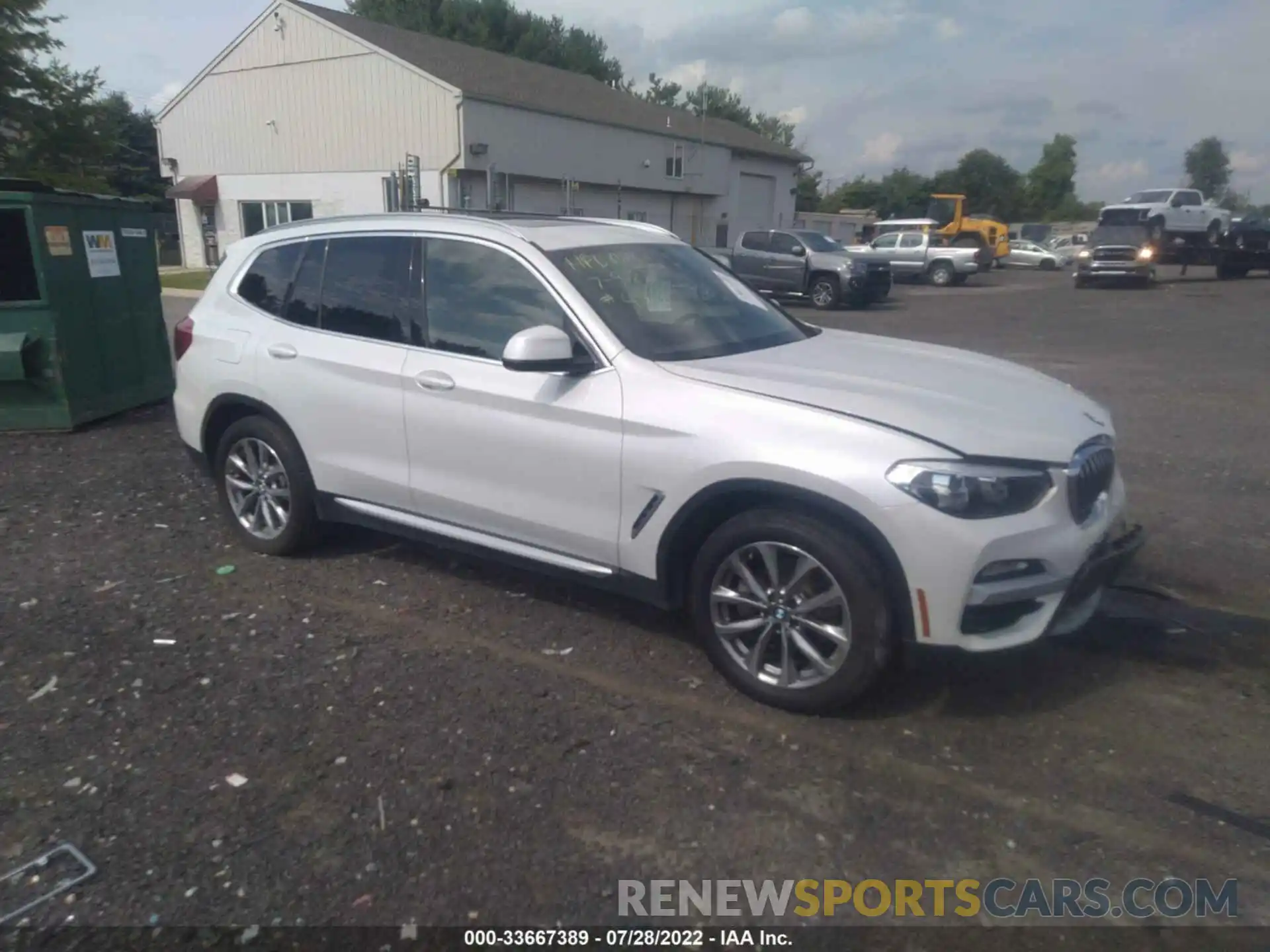 1 Photograph of a damaged car 5UXTR9C55KLD92037 BMW X3 2019