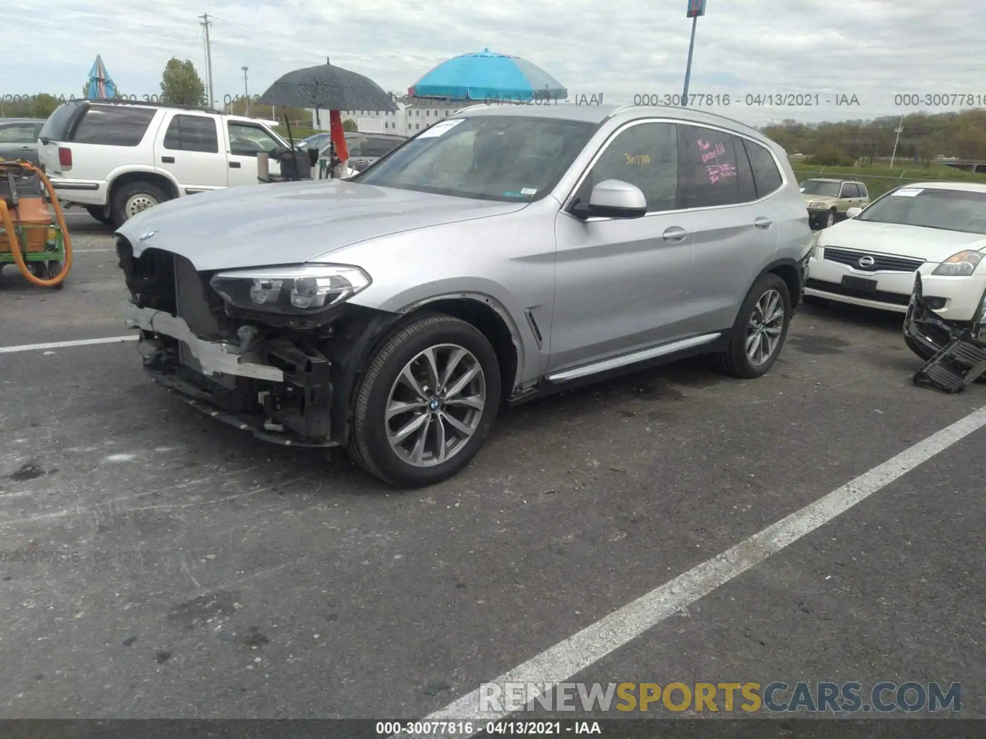 2 Photograph of a damaged car 5UXTR9C55KLD95715 BMW X3 2019